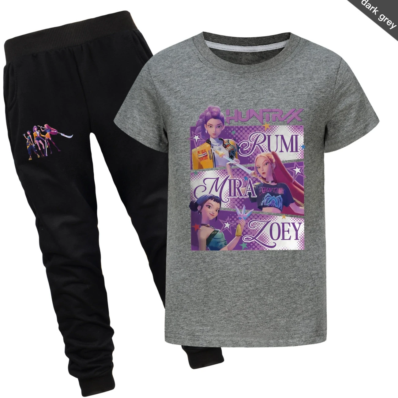 Graphic Tee & Jogger Set — 4829 Edition, Style 15 · Set · Dark Grey