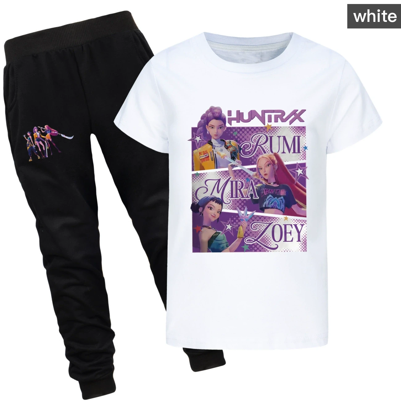 Graphic Tee & Jogger Set — 4829 Edition, Style 17 · Set · White