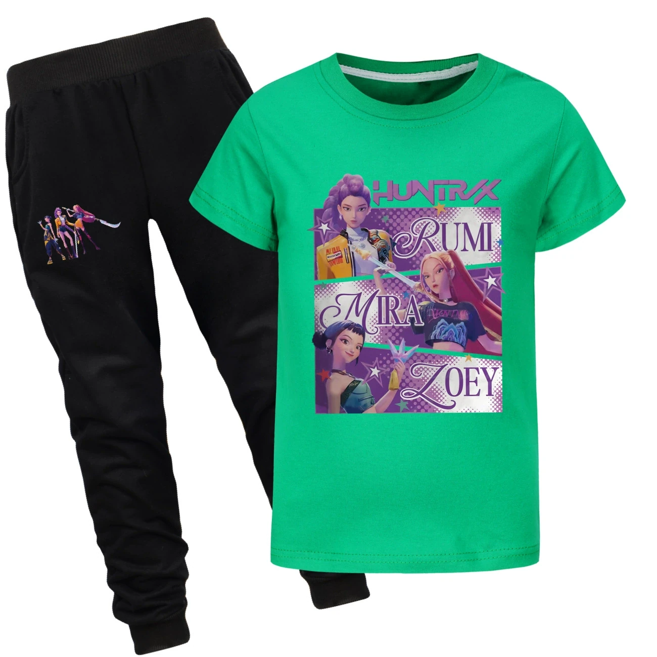 Graphic Tee & Jogger Set — 4829 Edition, Style 18 · Set · Green