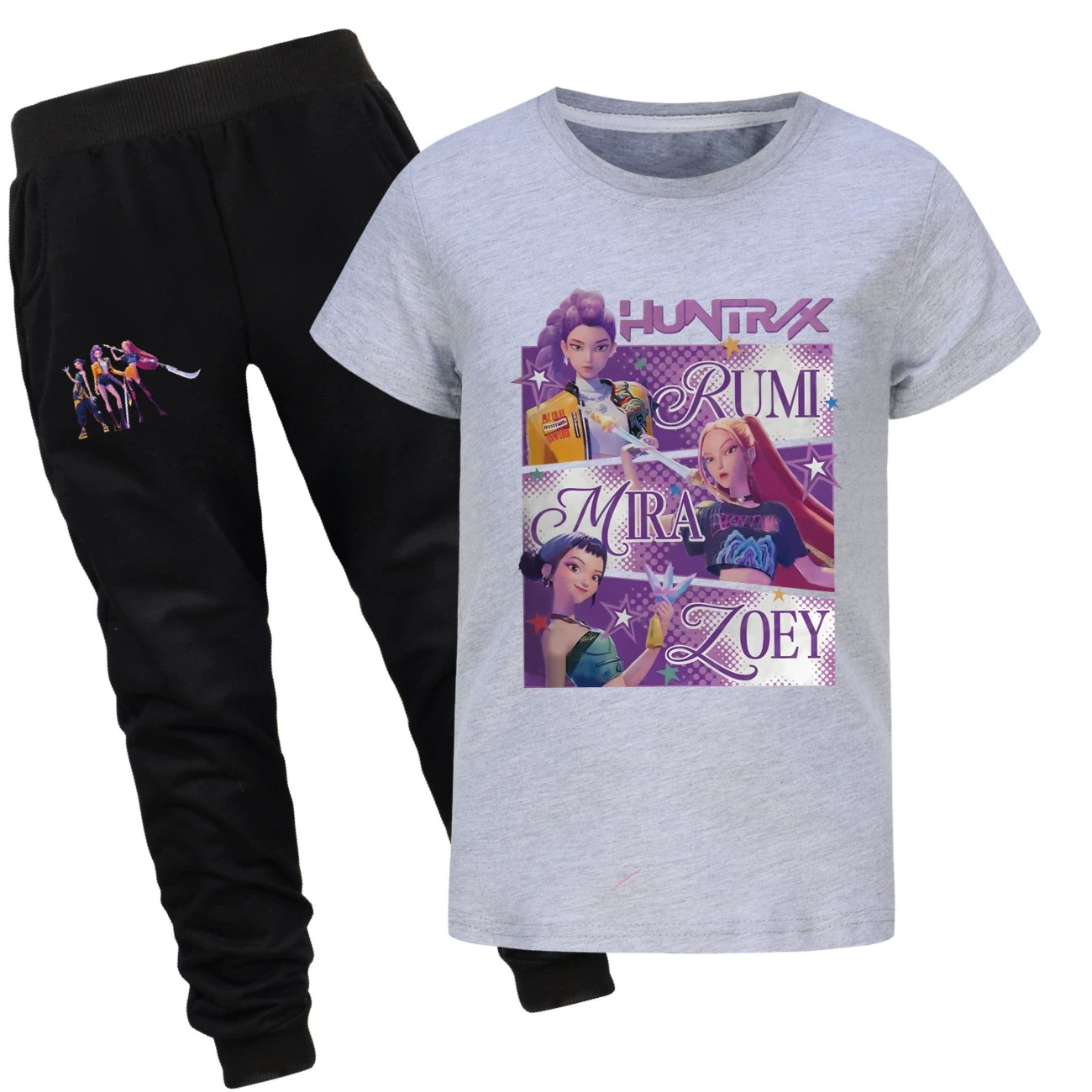 Graphic Tee & Jogger Set — 4829 Edition, Style 19 · Set · Grey