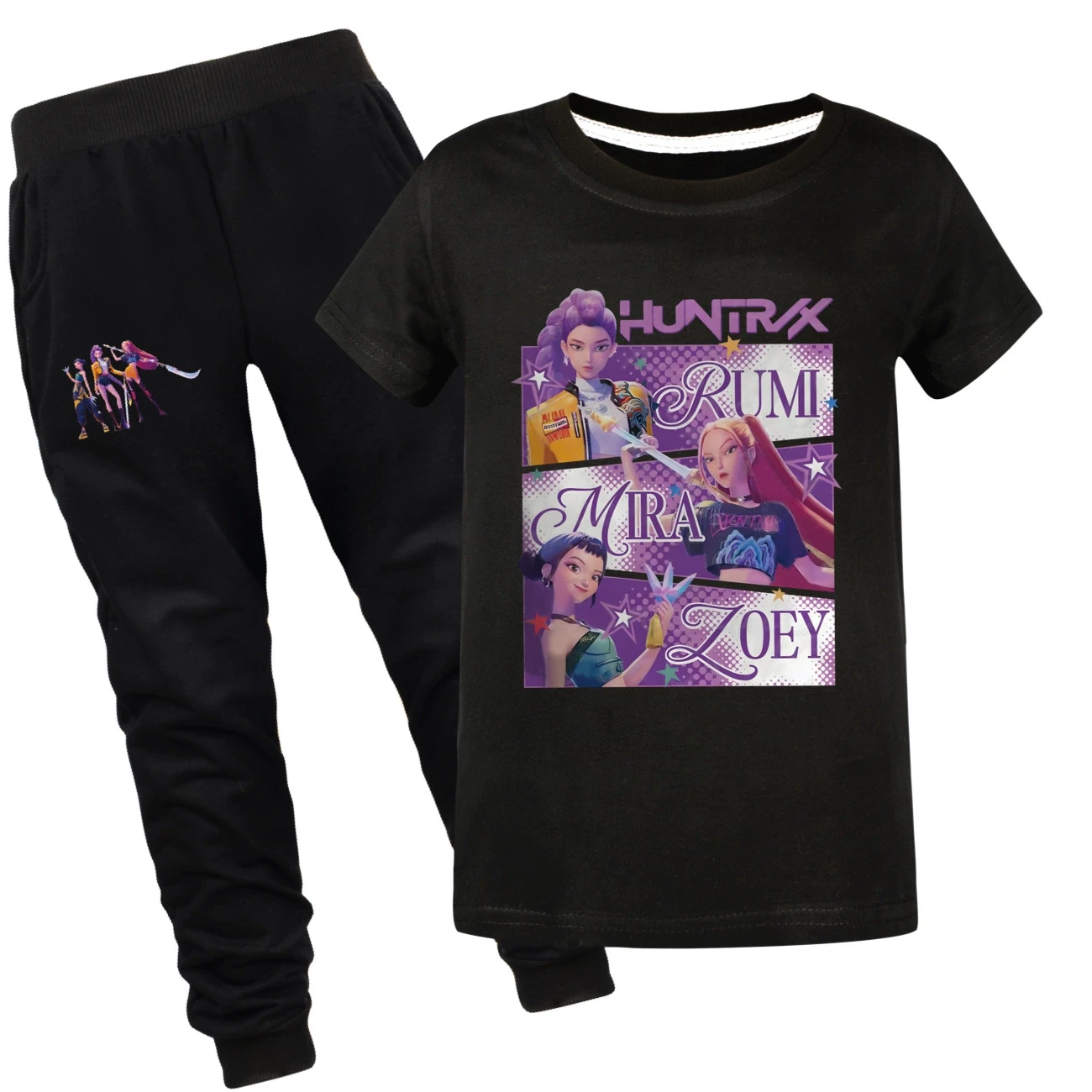 Graphic Tee & Jogger Set — 4829 Edition, Style 22 · Set · Black