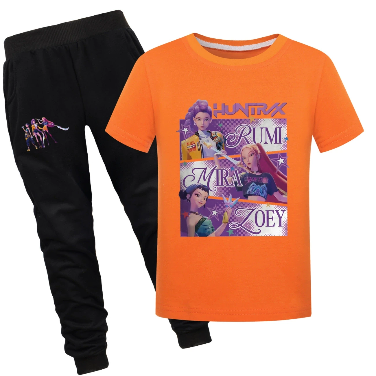 Graphic Tee & Jogger Set — 4829 Edition, Style 23 · Set · Orange