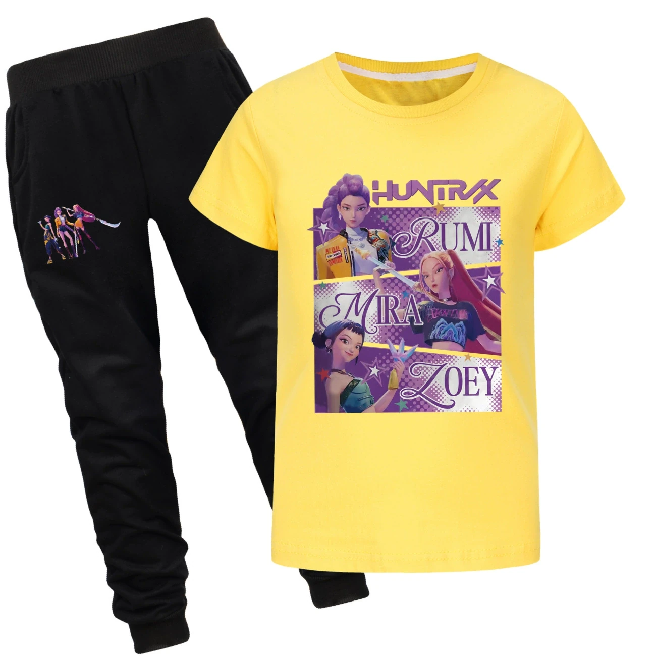 Graphic Tee & Jogger Set — 4829 Edition, Style 25 · Set · Yellow