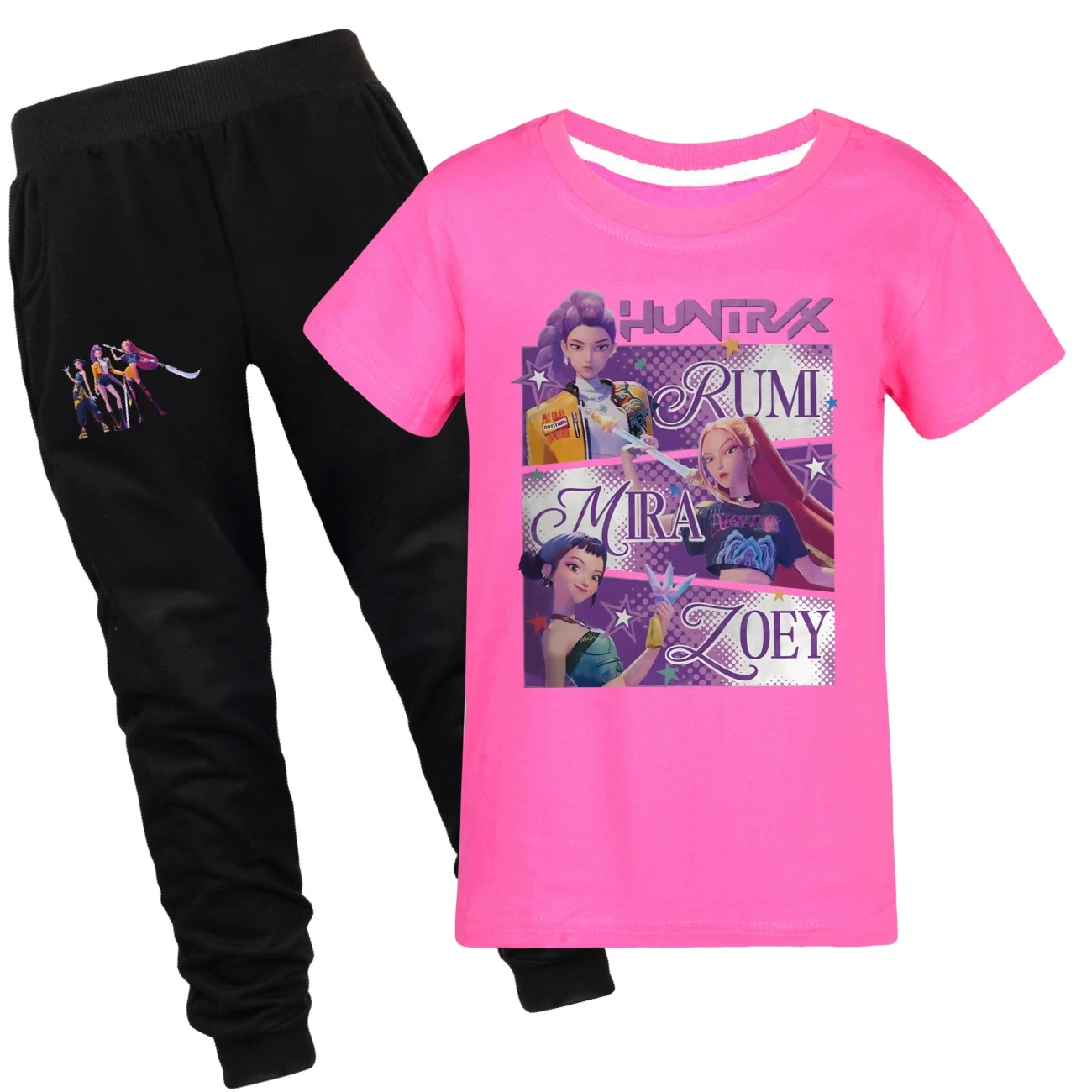 Graphic Tee & Jogger Set — 4829 Edition, Style 26 · Set · Rose