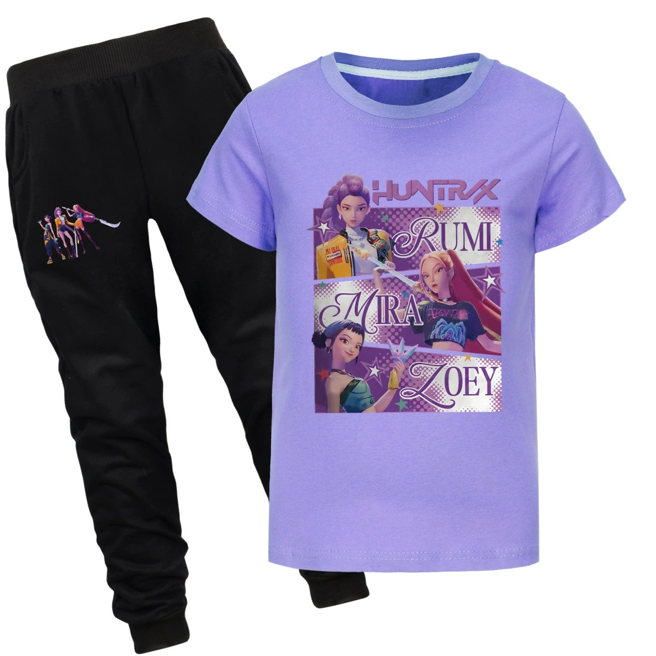Graphic Tee & Jogger Set — 4829 Edition, Style 27 · Set · Purple