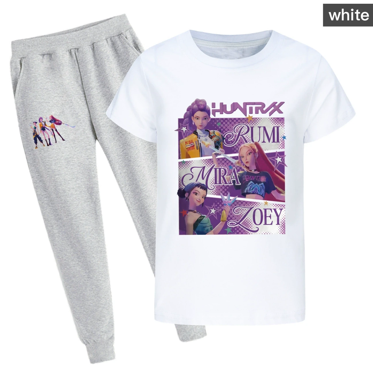 Graphic Tee & Jogger Set — 4829 Edition, Style 30 · Set · White