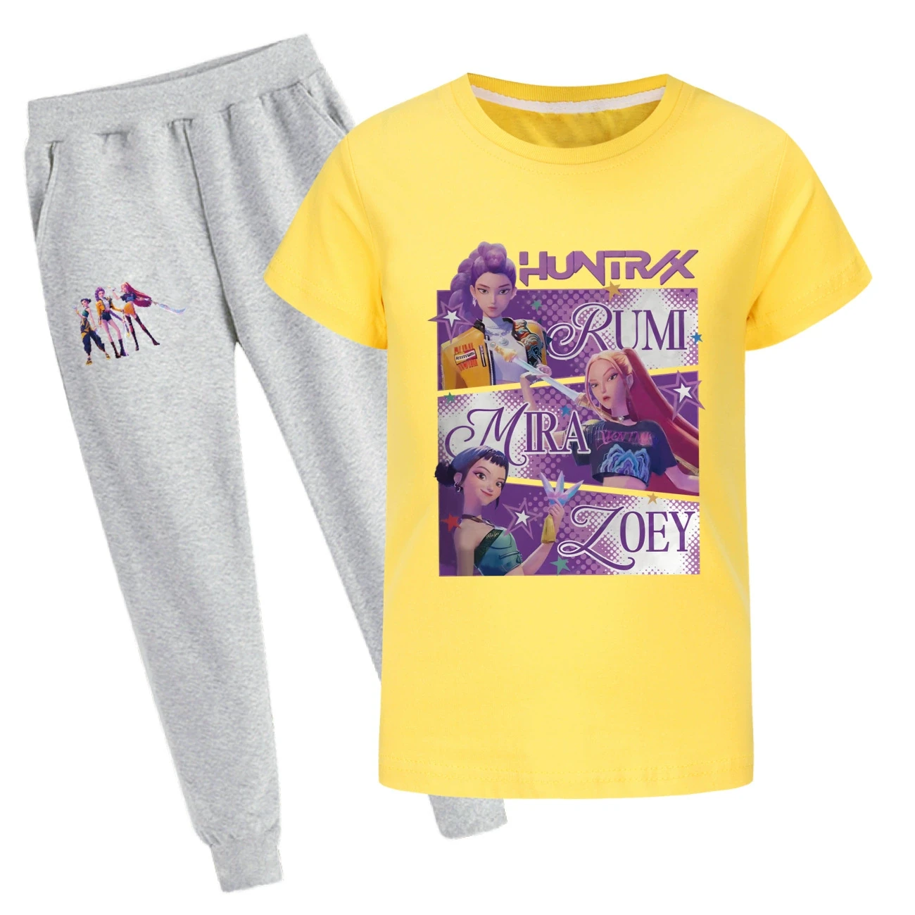 Graphic Tee & Jogger Set — 4829 Edition, Style 31 · Set · Yellow