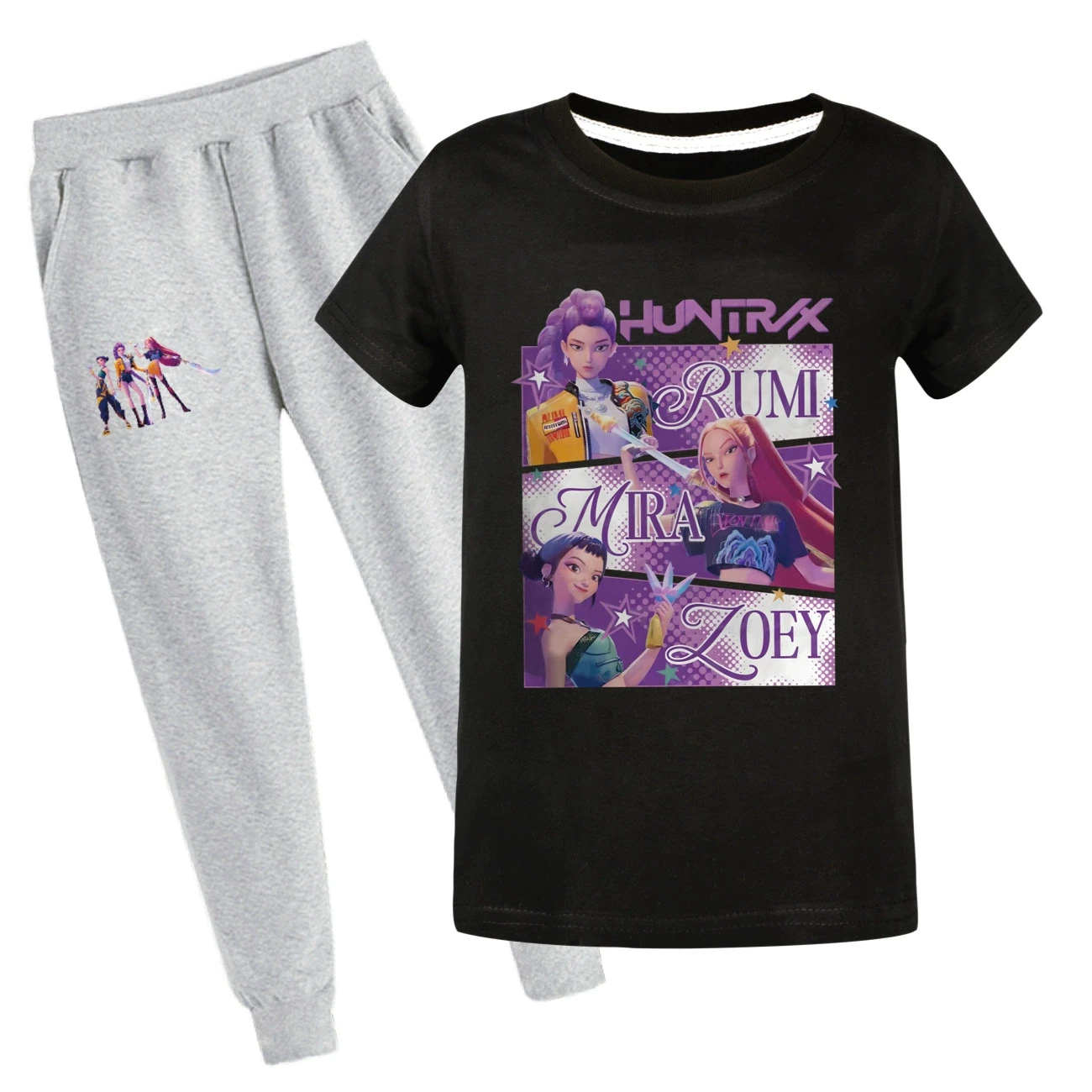 Graphic Tee & Jogger Set — 4829 Edition, Style 34 · Set · Black