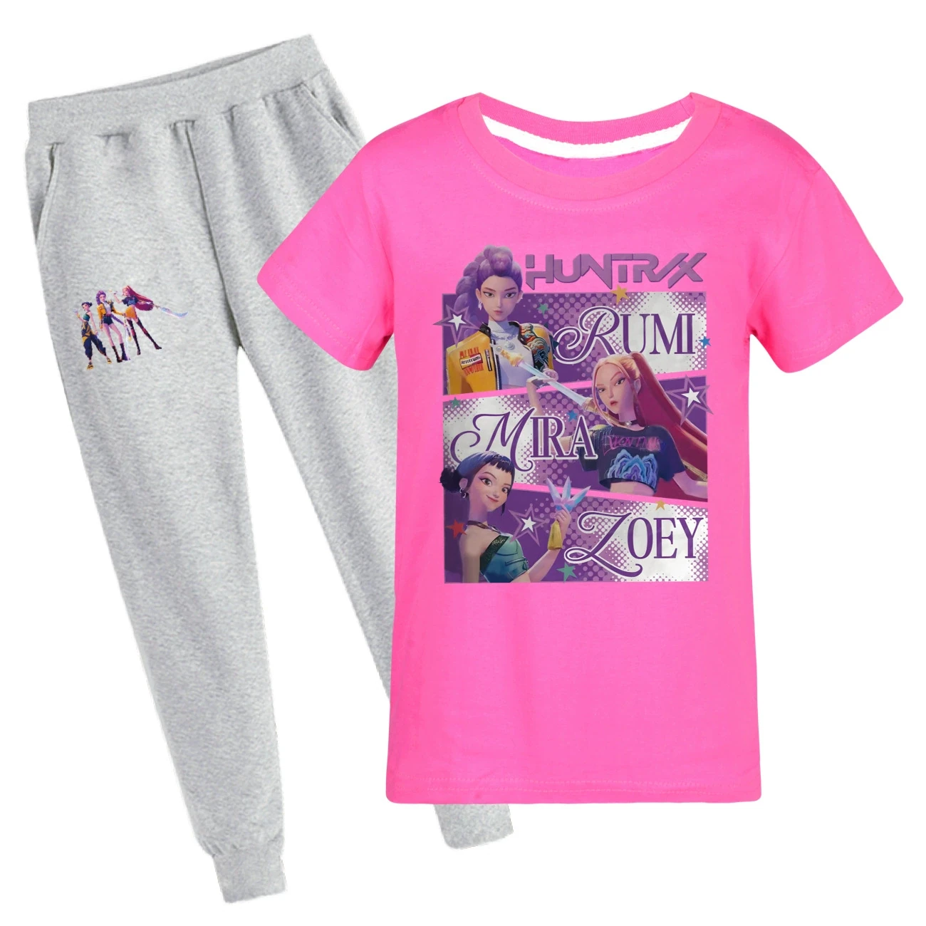 Graphic Tee & Jogger Set — 4829 Edition, Style 36 · Set · Rose
