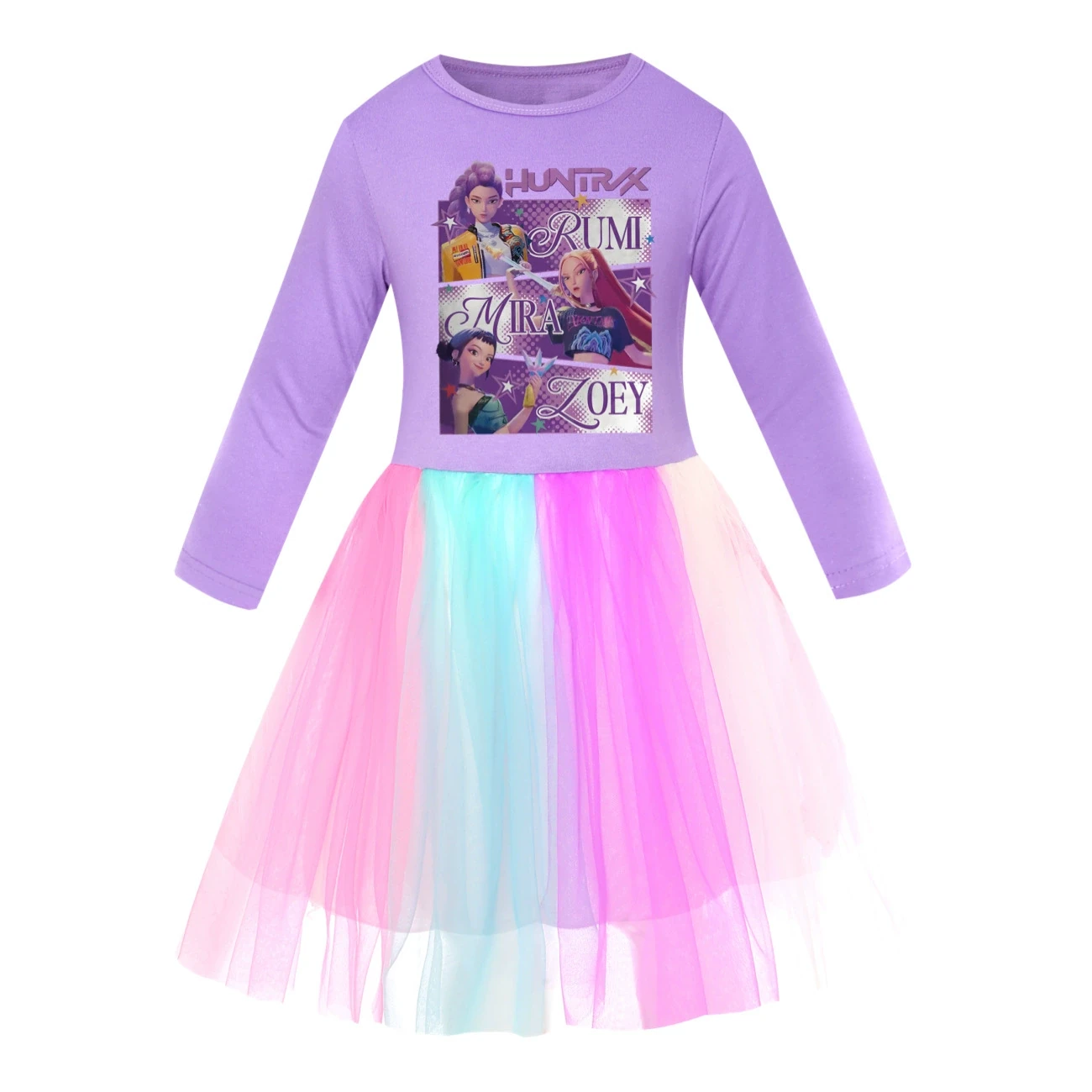 Rainbow Tulle Twirl Dress — 4829 Edition, Style 01 · Long Tulle · Purple