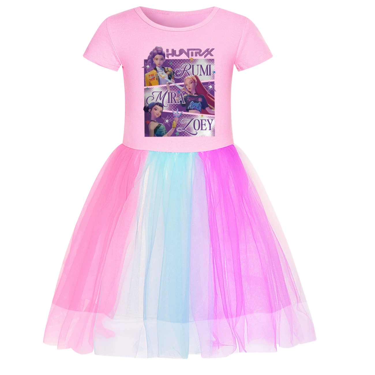 Rainbow Tulle Twirl Dress — 4829 Edition, Style 16 · Short Tulle · Pink