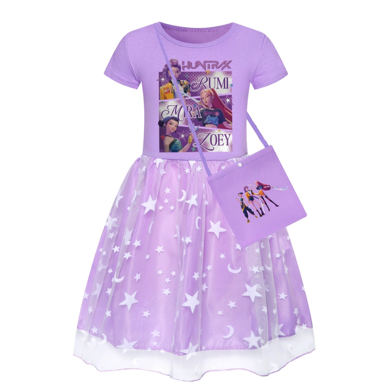 Rainbow Tulle Twirl Dress — 4829 Edition, Style 19 · Dress · with Bag · Purple