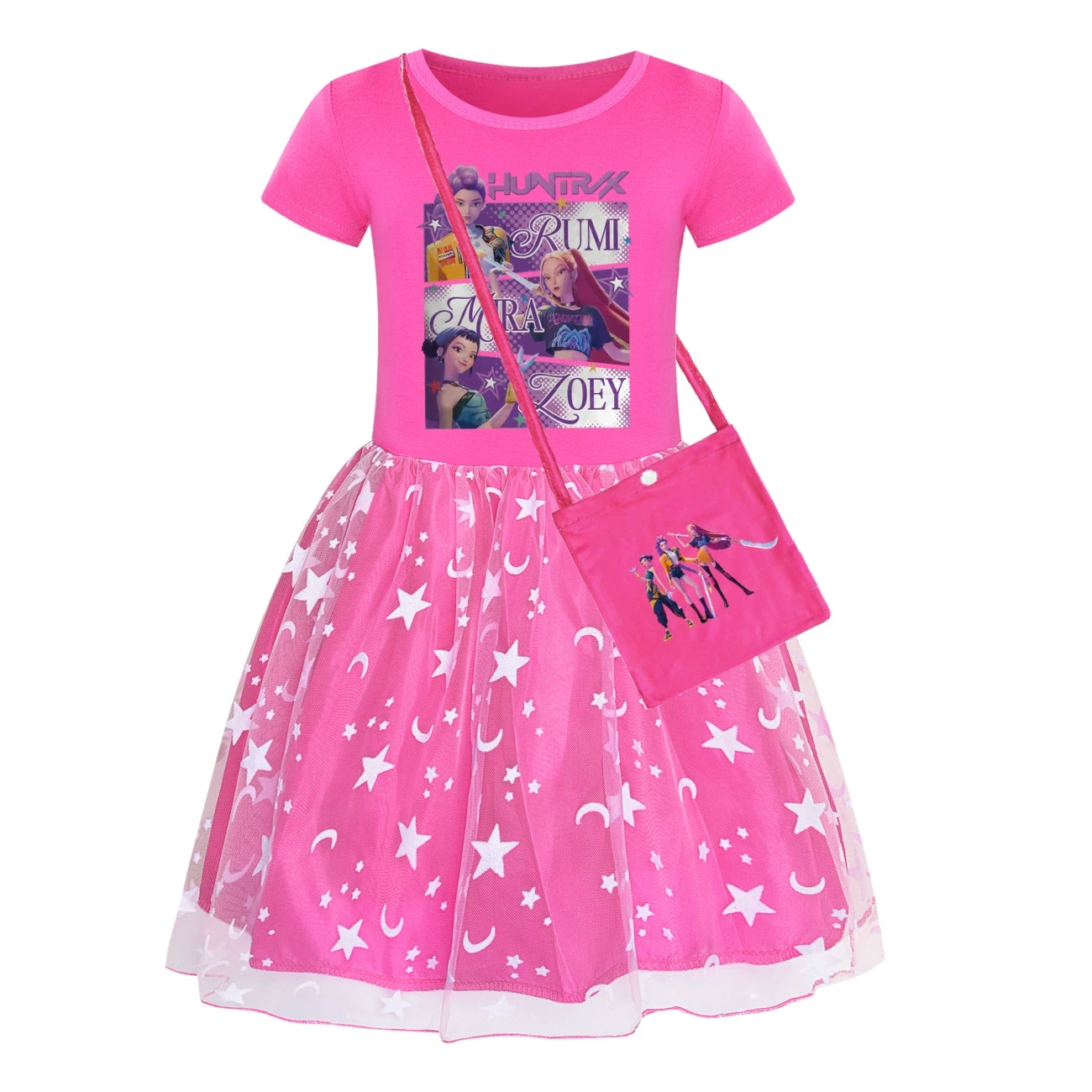 Rainbow Tulle Twirl Dress — 4829 Edition, Style 20 · Dress · with Bag · Rose