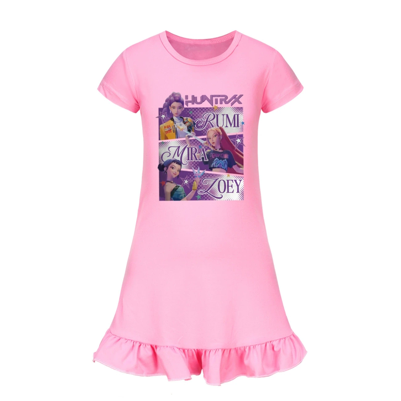 Ruffle-Hem Jersey Dress — 4829 Edition, Style 05 · Pink