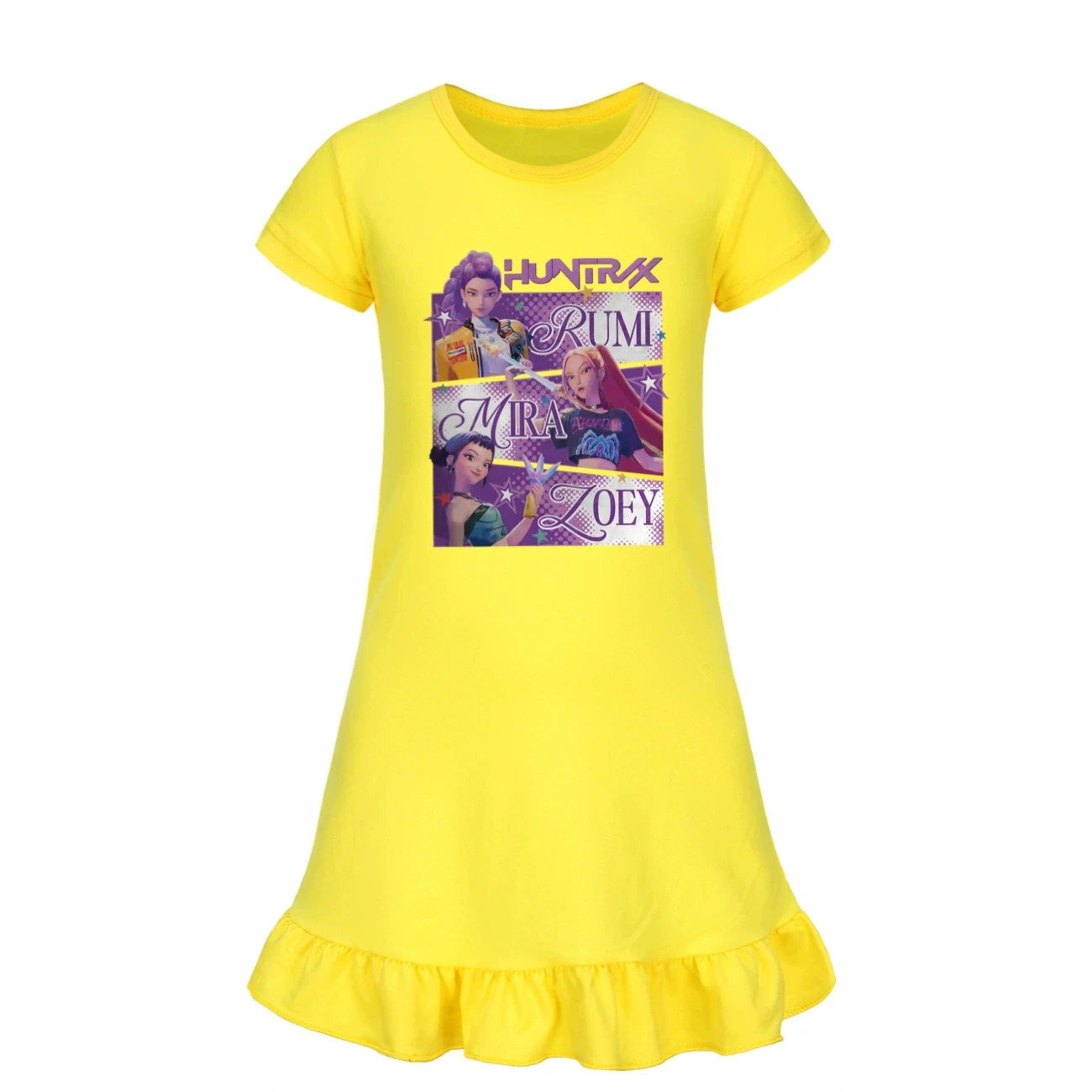Ruffle-Hem Jersey Dress — 4829 Edition, Style 06 · Yellow