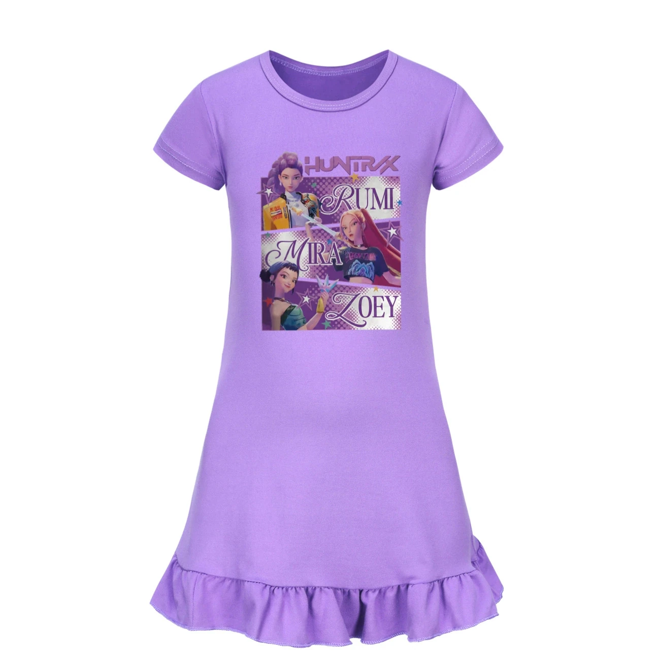 Ruffle-Hem Jersey Dress — 4829 Edition, Style 08 · Purple