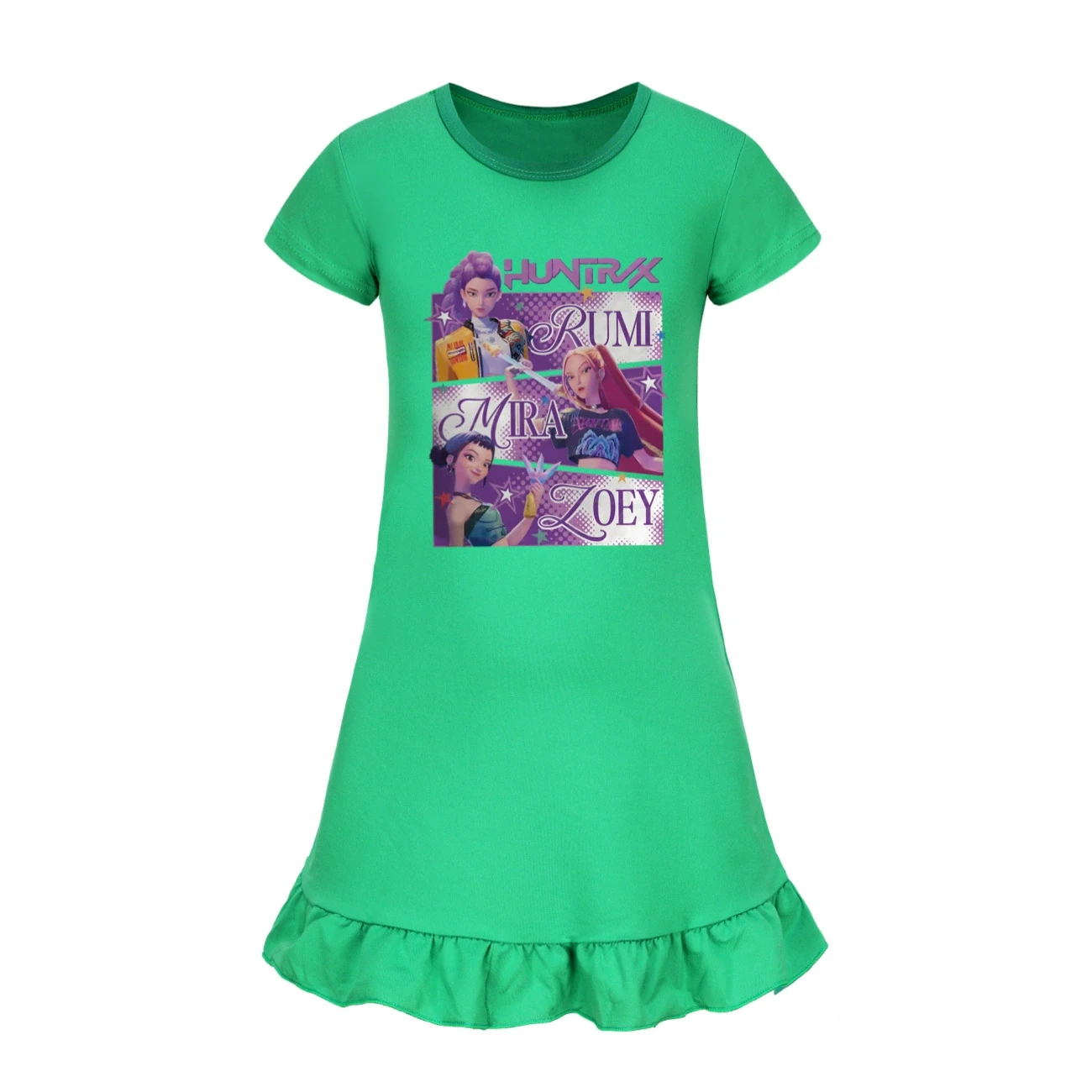 Ruffle-Hem Jersey Dress — 4829 Edition, Style 09 · Green