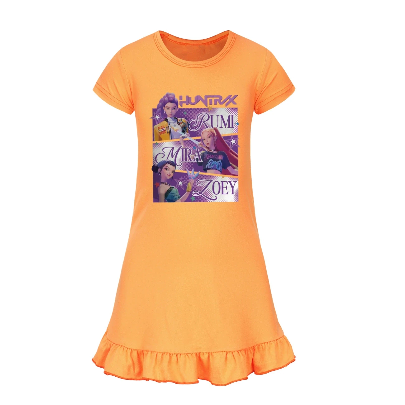 Ruffle-Hem Jersey Dress — 4829 Edition, Style 14 · Orange