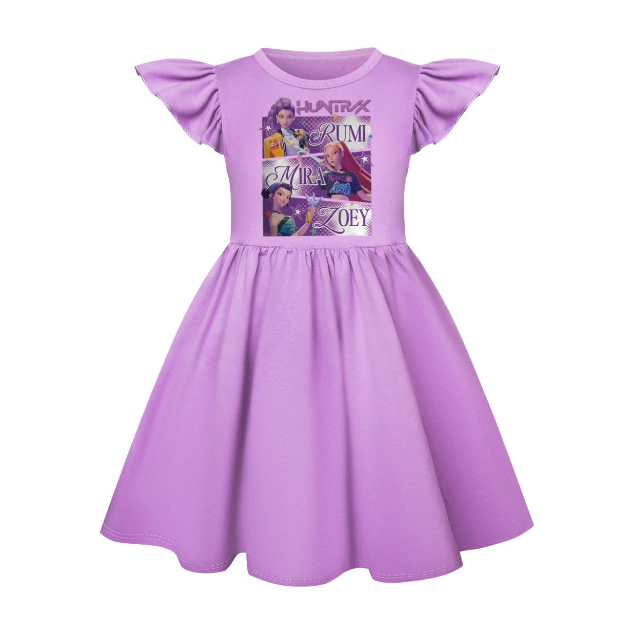 Ruffle-Hem Jersey Dress — 4829 Edition, Style 18 · Purple