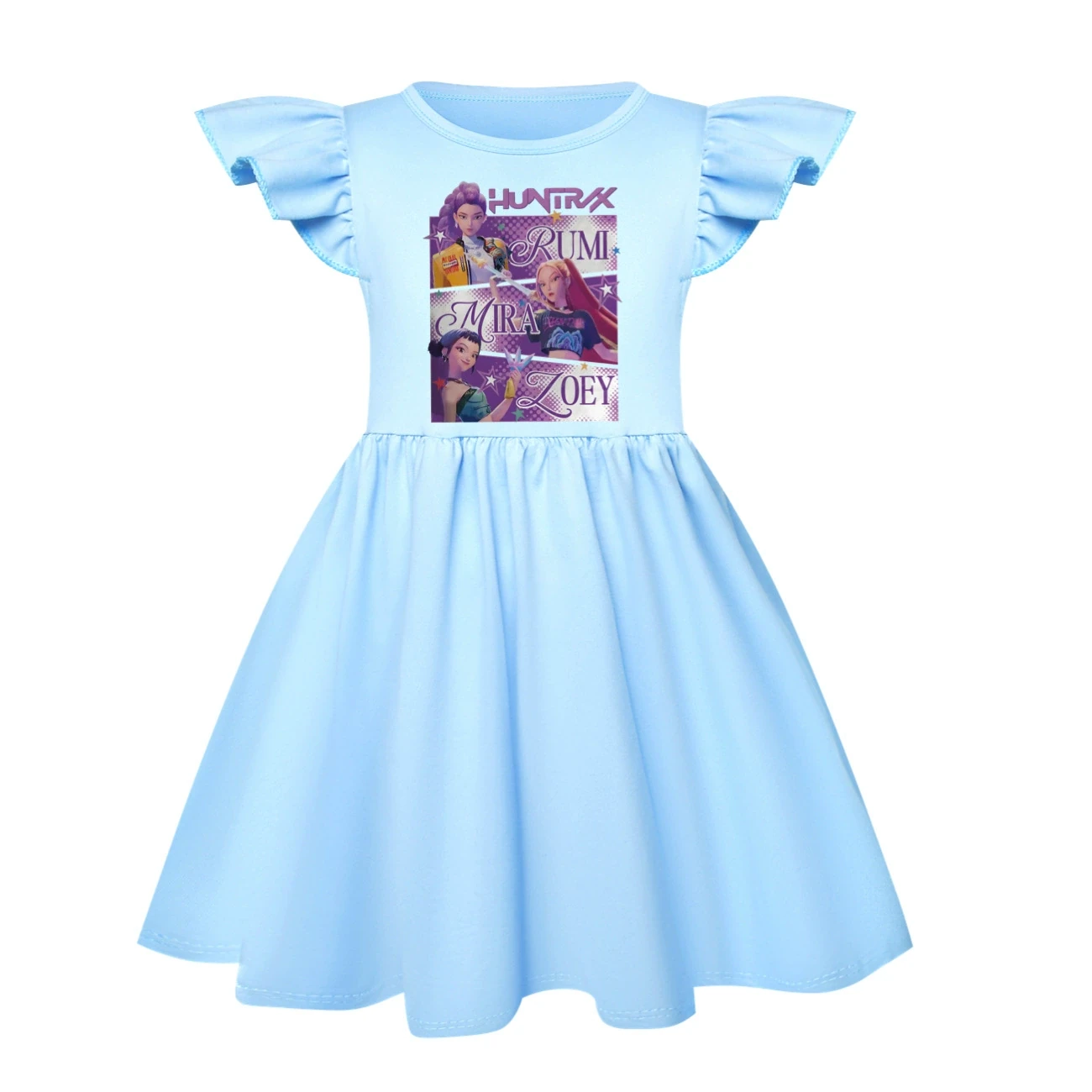 Ruffle-Hem Jersey Dress — 4829 Edition, Style 21 · Light Blue