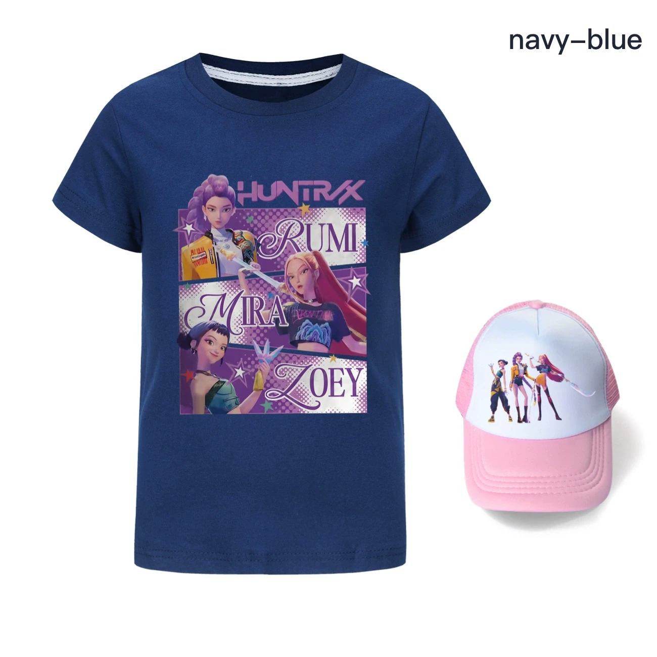 Graphic Tee & Sun Hat Set — 4829 Edition, Style 09 · Navy