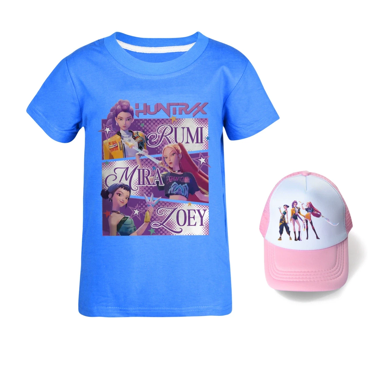 Graphic Tee & Sun Hat Set — 4829 Edition, Style 10 · Deep Blue