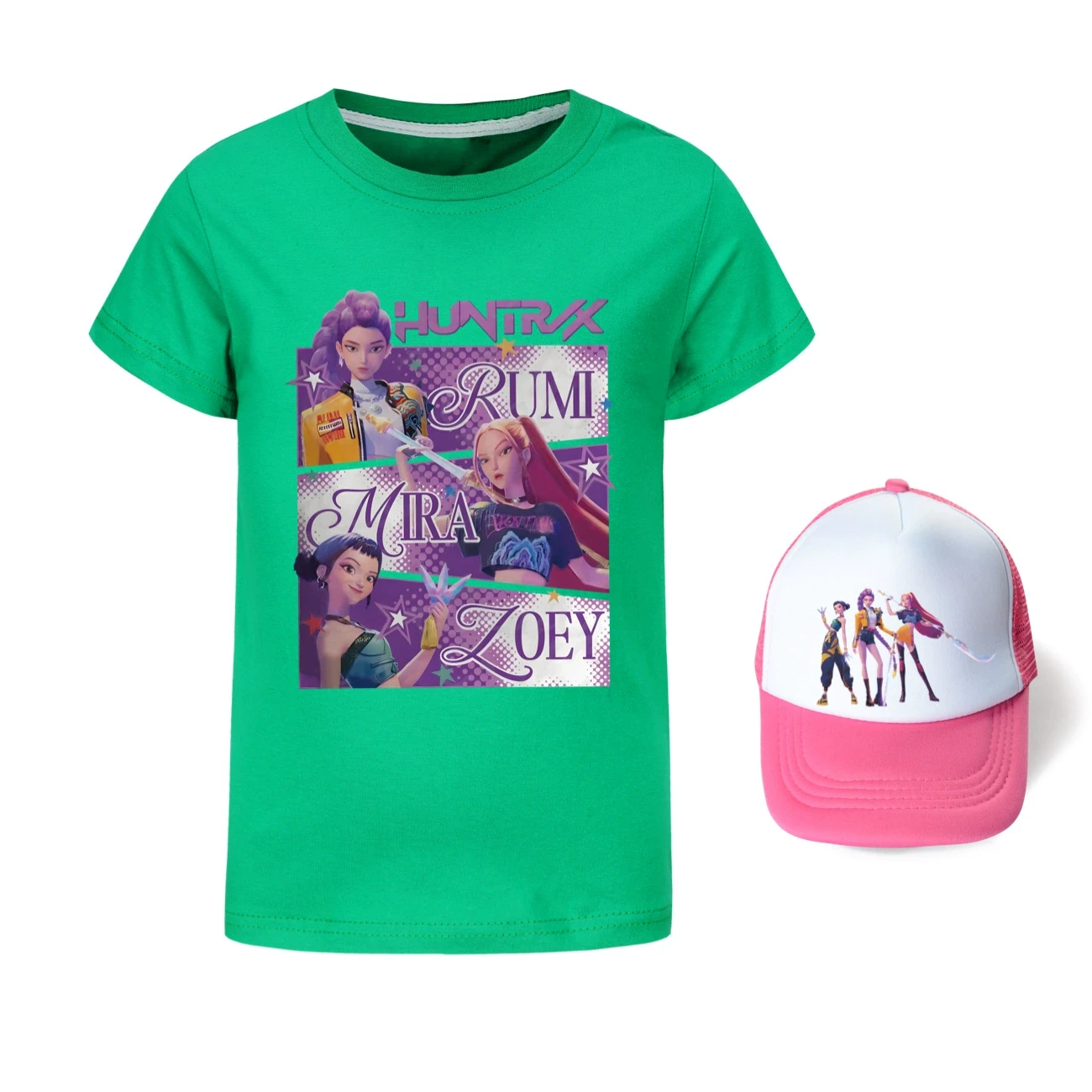 Graphic Tee & Sun Hat Set — 4829 Edition, Style 20 · Green