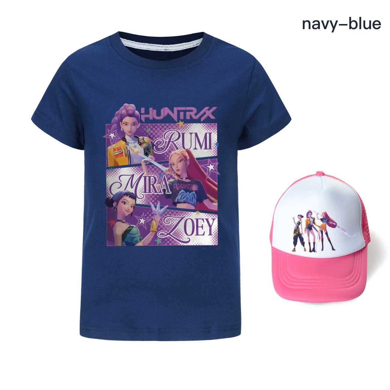Graphic Tee & Sun Hat Set — 4829 Edition, Style 23 · Navy