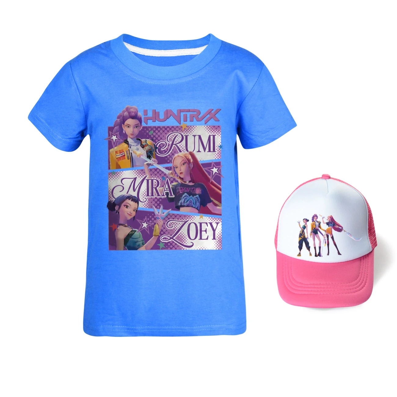 Graphic Tee & Sun Hat Set — 4829 Edition, Style 24 · Deep Blue