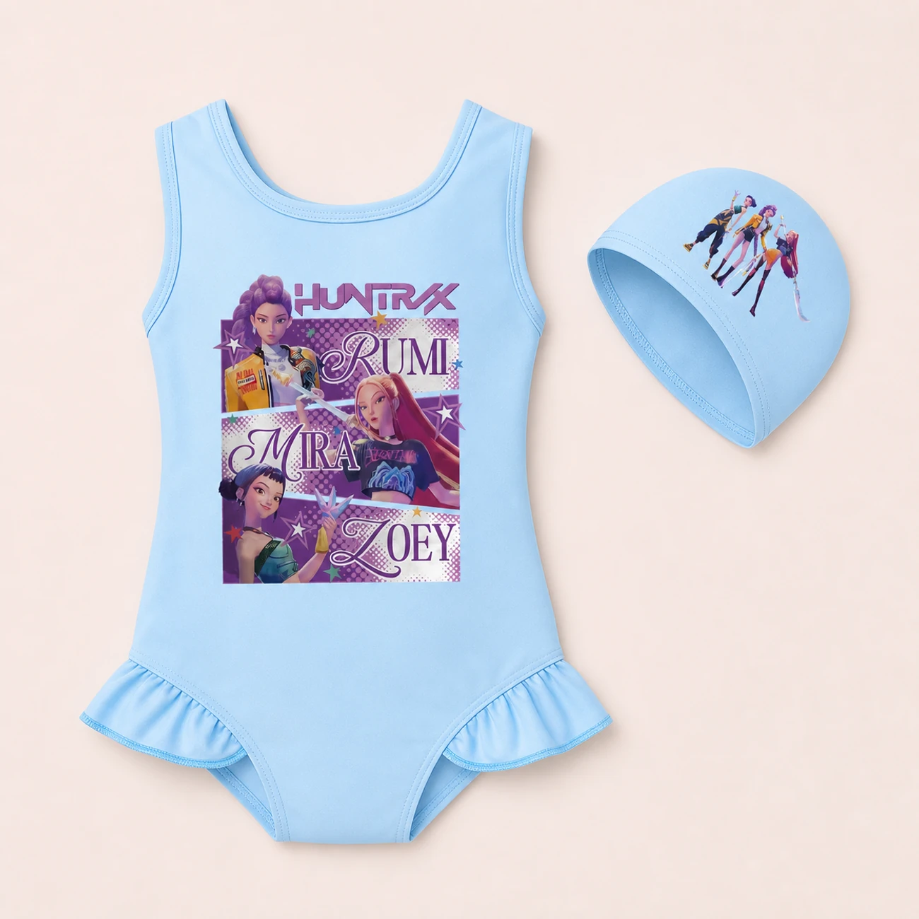 Girls’ Swimsuit & Cap Set — 4829 Edition product view
