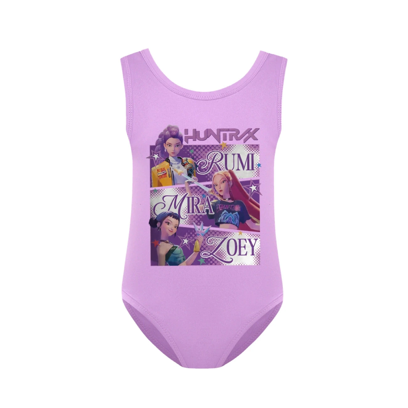 Girls’ Swimsuit & Cap Set — 4829 Edition, Style 28 · Purple