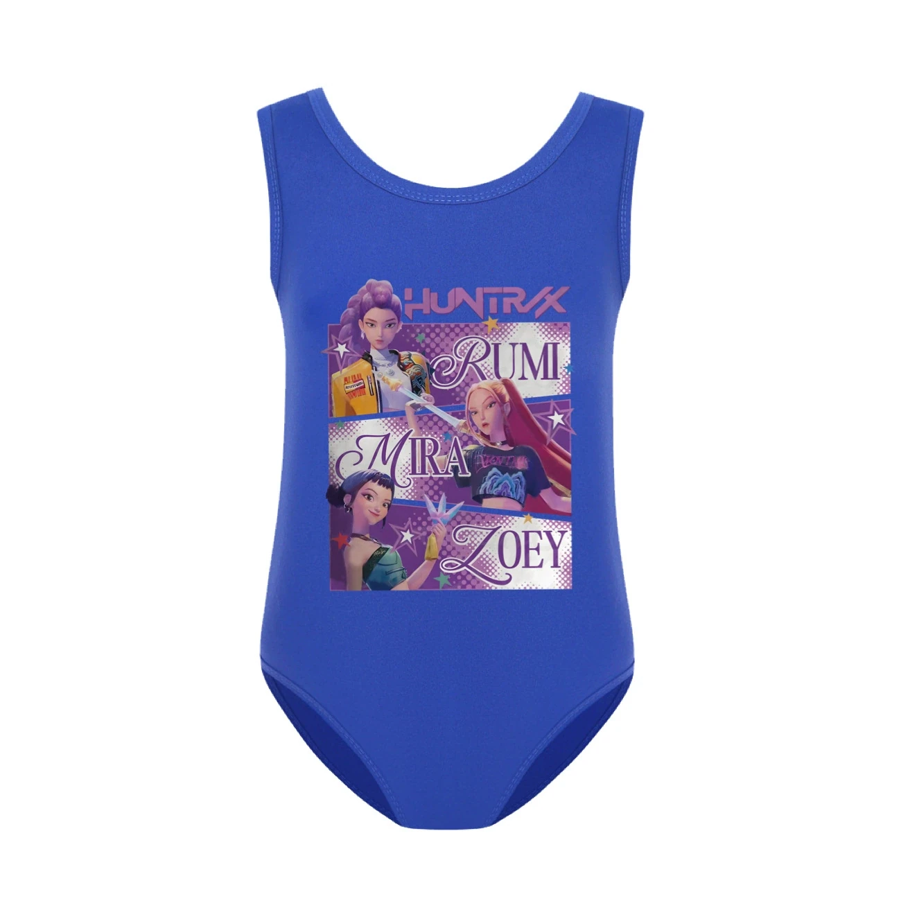 Girls’ Swimsuit & Cap Set — 4829 Edition, Style 30 · Blue