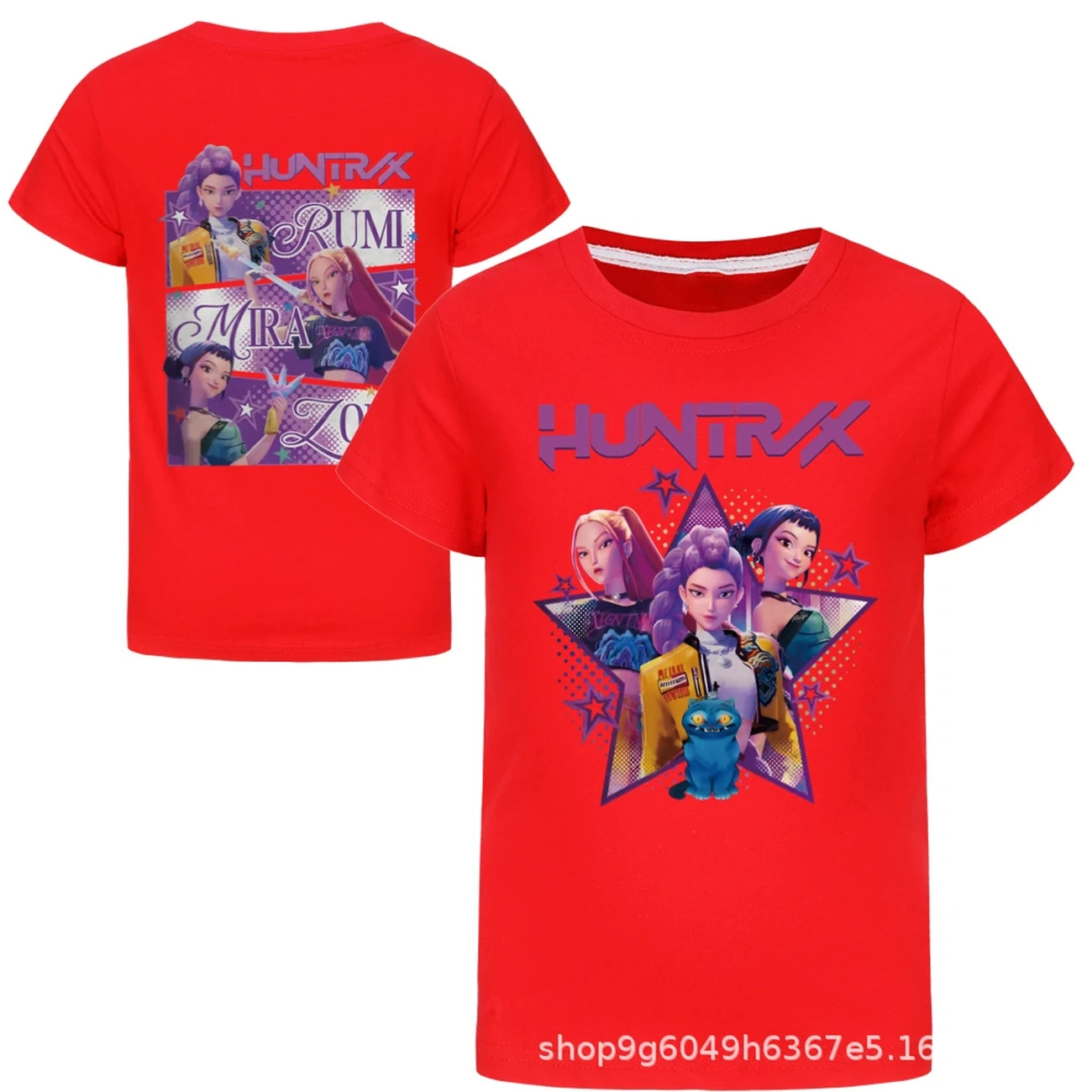 Kids’ Everyday Graphic Top — 4829 Edition, Style 03 · Red