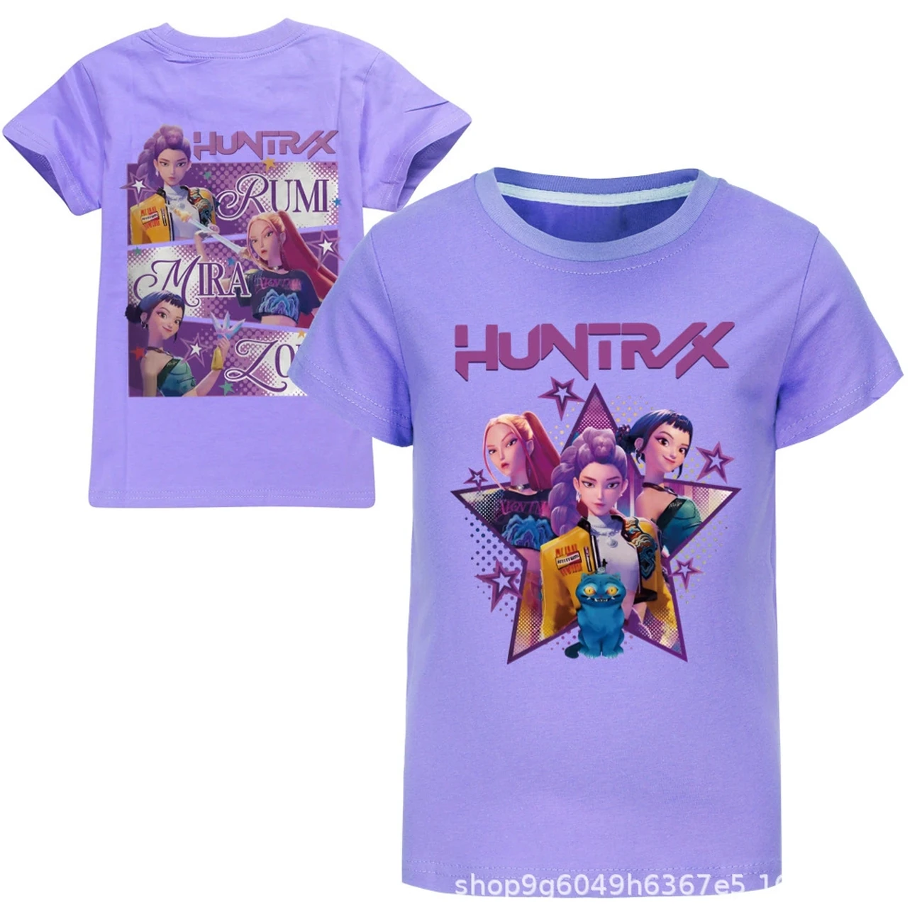 Kids’ Everyday Graphic Top — 4829 Edition, Style 04 · Purple