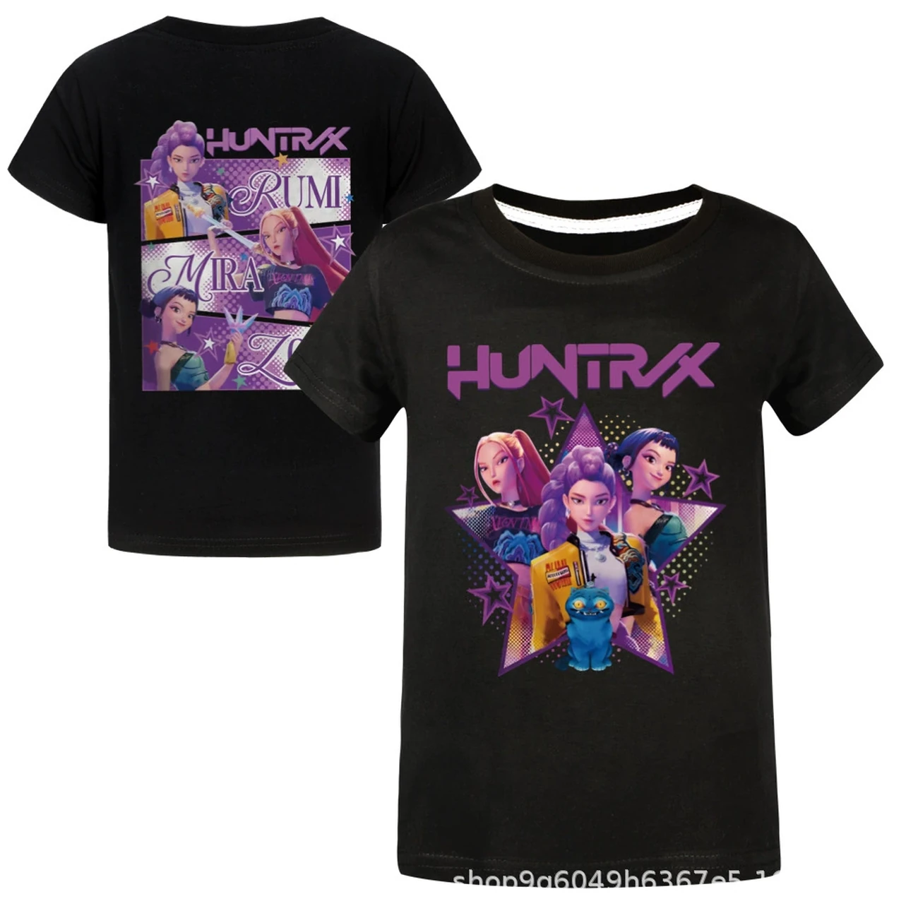 Kids’ Everyday Graphic Top — 4829 Edition, Style 07 · Black