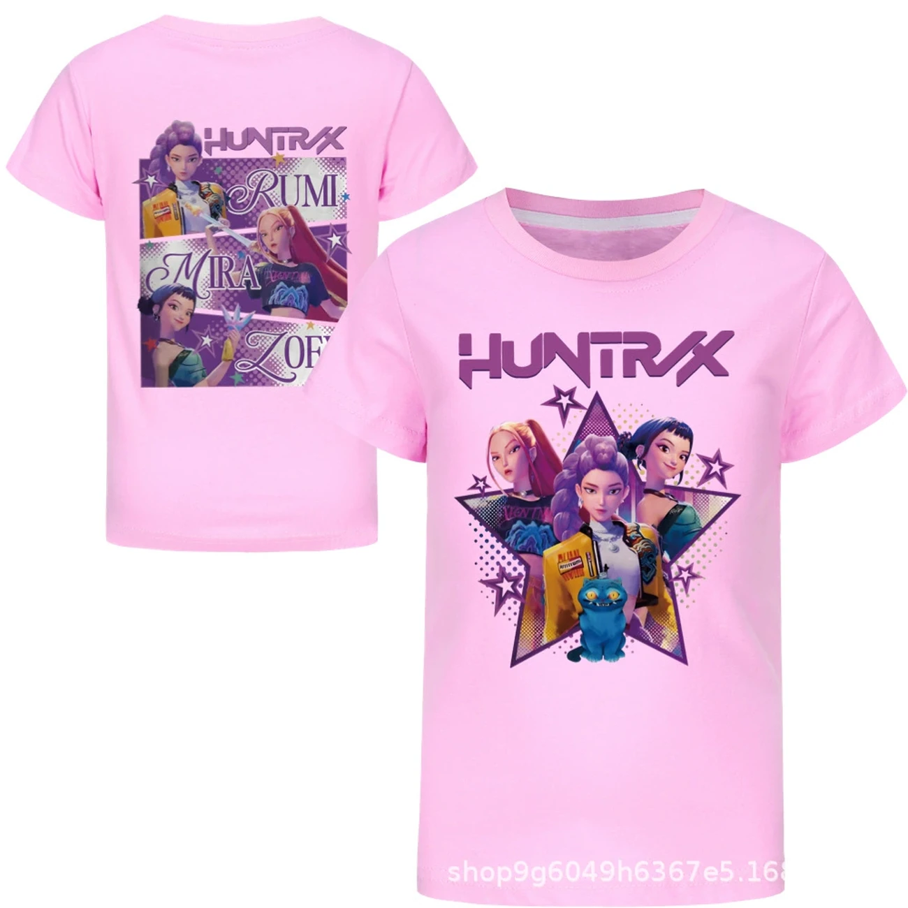 Kids’ Everyday Graphic Top — 4829 Edition, Style 11 · Pink