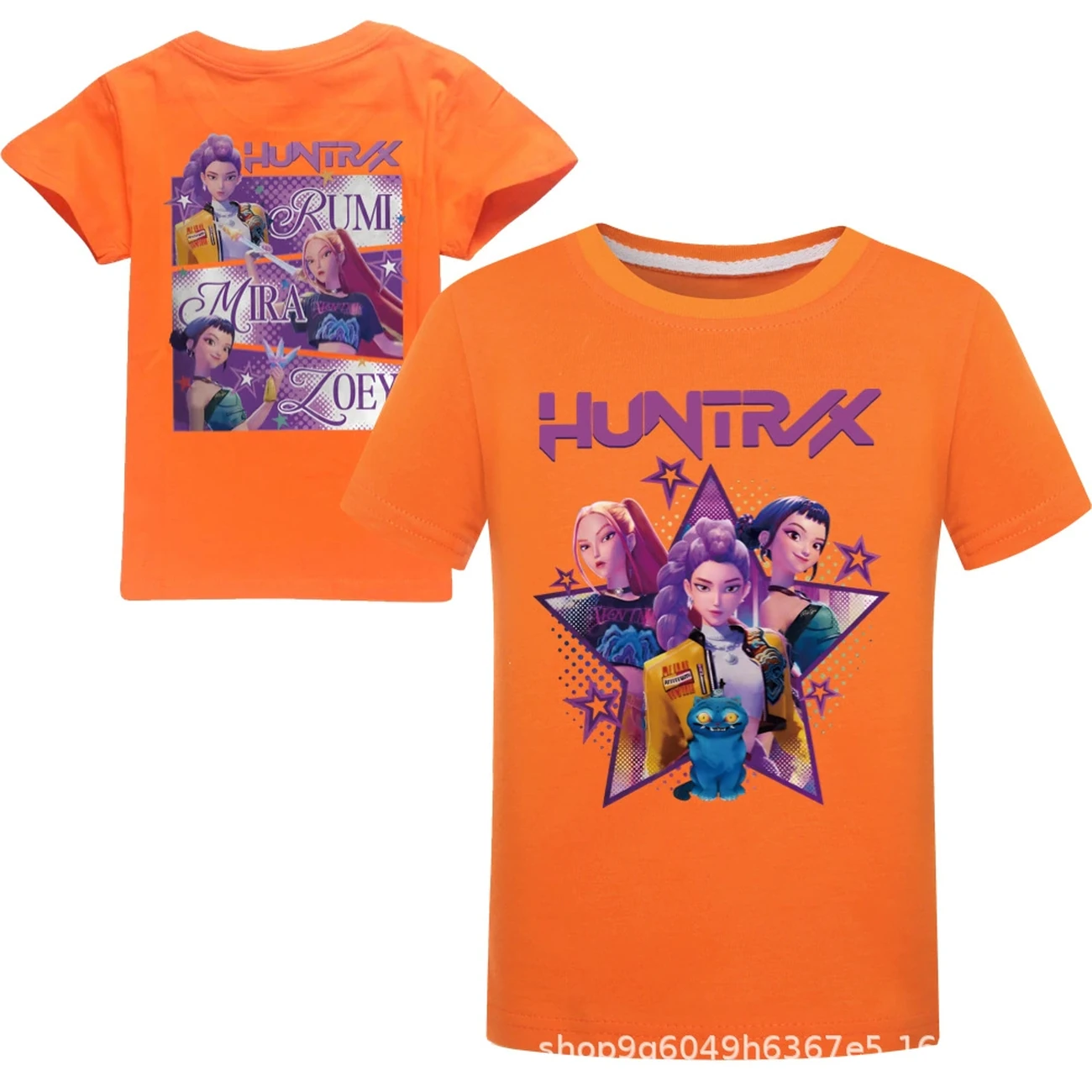 Kids’ Everyday Graphic Top — 4829 Edition, Style 13 · Orange