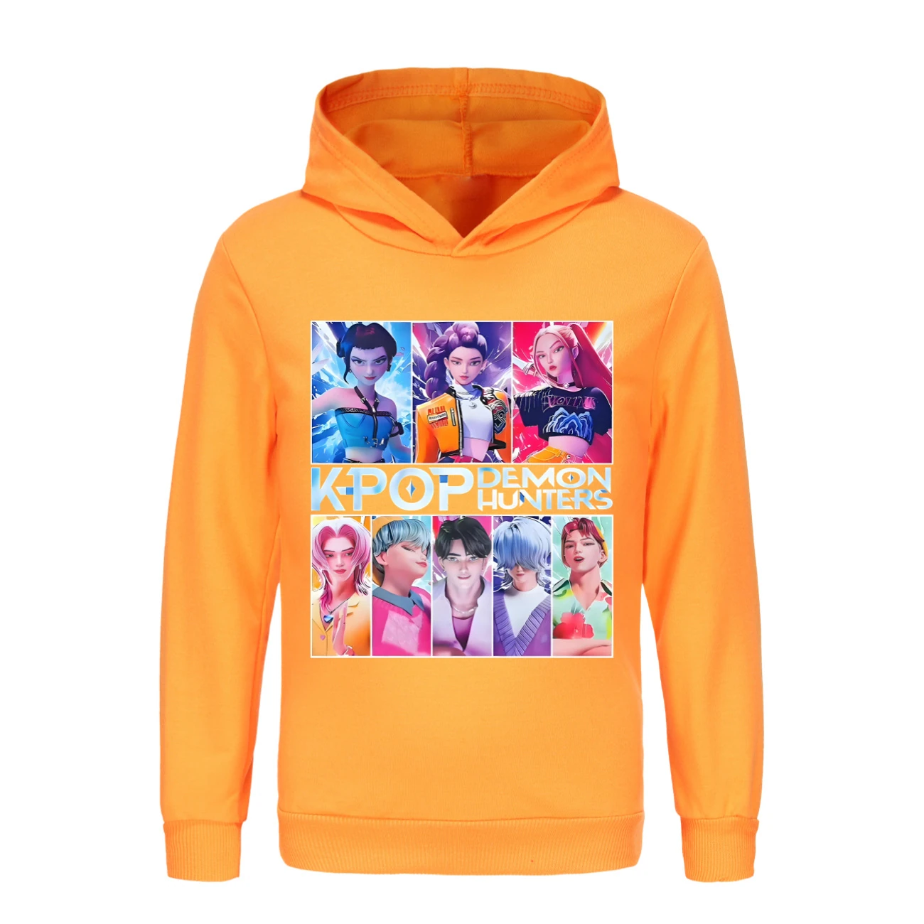 Kids’ Hoodie & Jogger Set — 4855 Edition, Style 08 · Orange