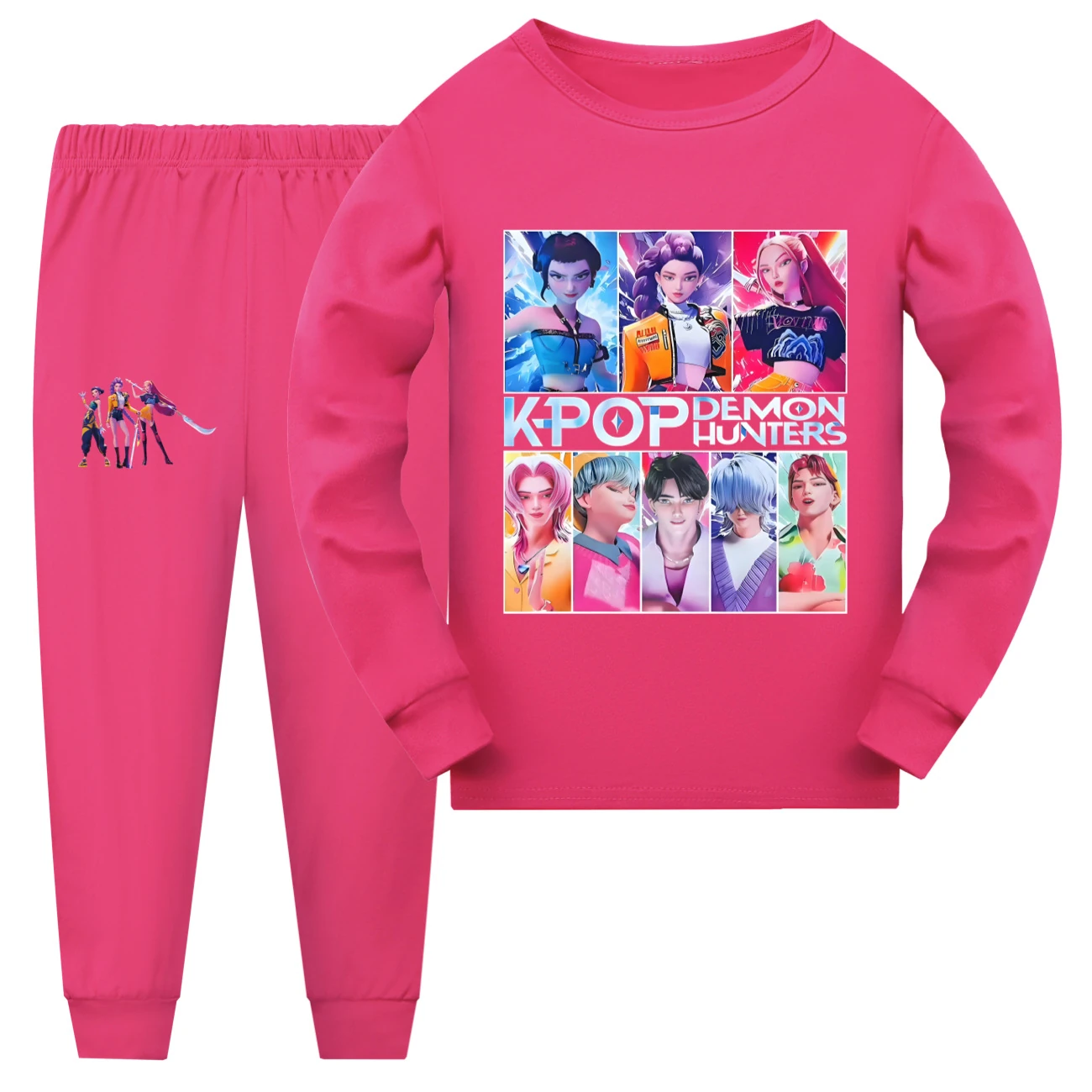 Family Lounge Set — 4855 Edition, Style 11 · Long Sleeve · Rose