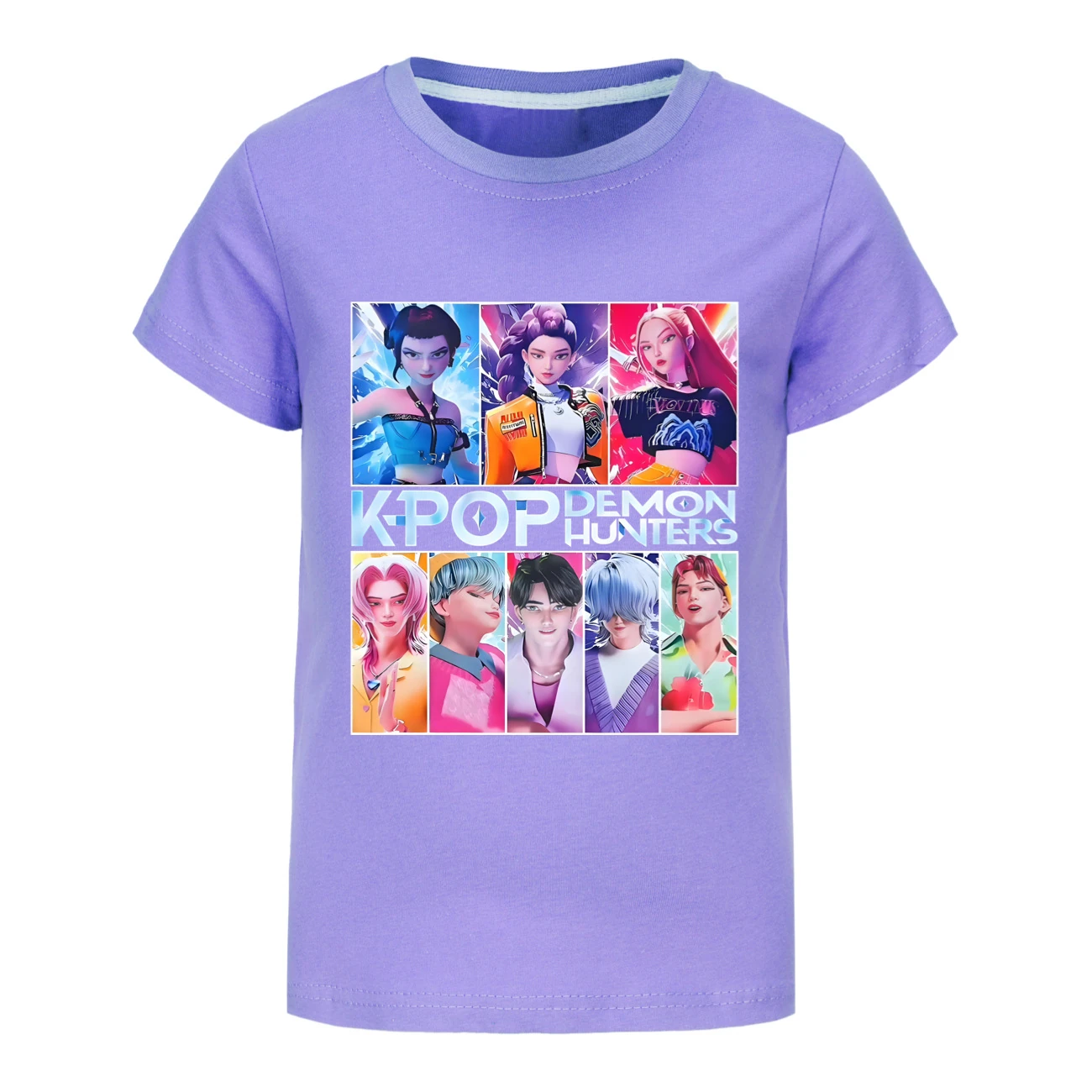 Kids’ Graphic Tee & Jogger Set — 4855 Edition, Style 04 · Purple