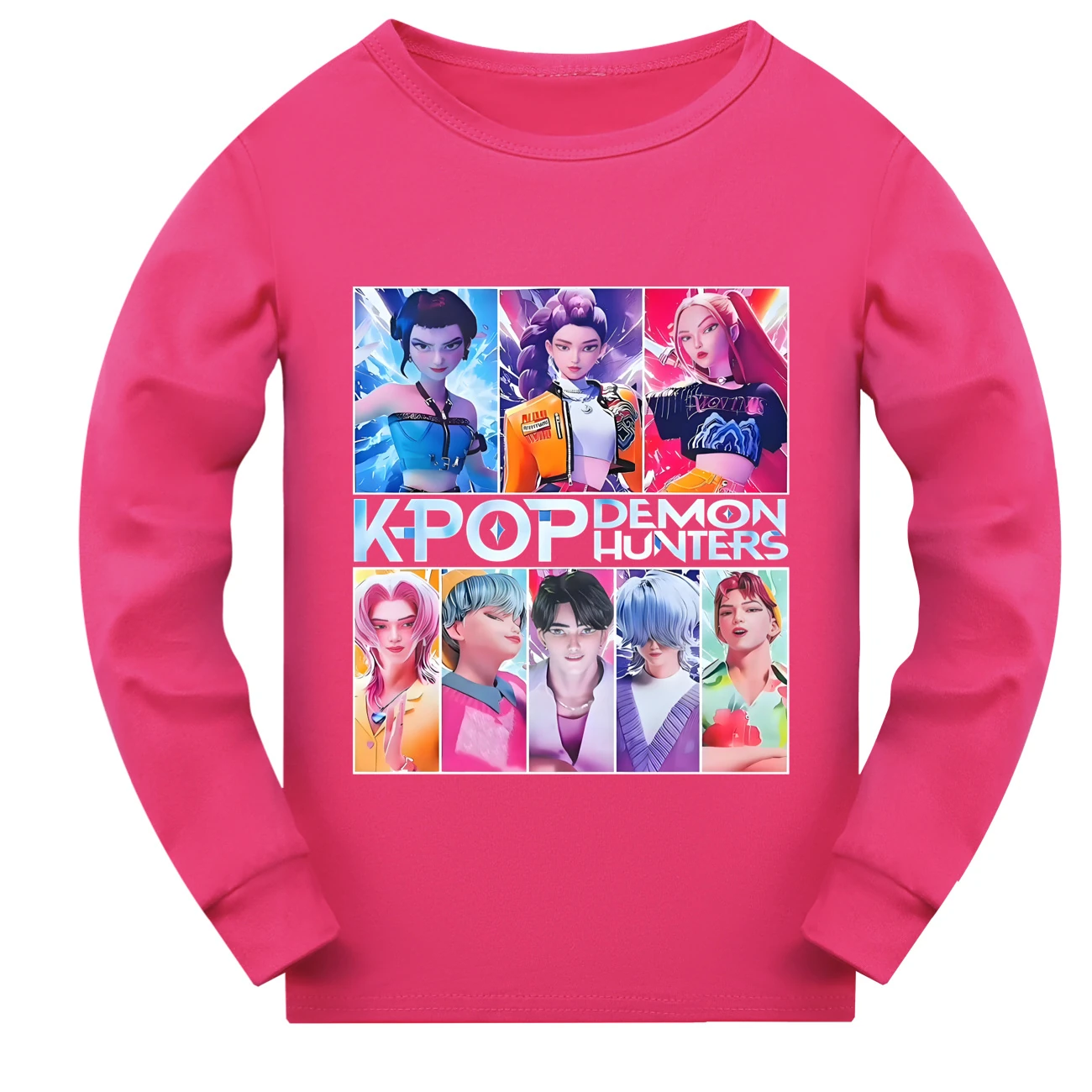 Kids’ Long & Short Sleeve Tee Collection — 4855 Edition, Style 03 · Long Sleeve · Rose