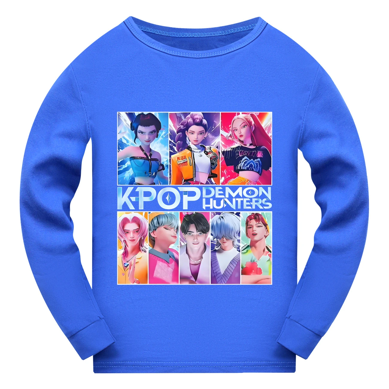 Kids’ Long & Short Sleeve Tee Collection — 4855 Edition, Style 04 · Long Sleeve · Blue