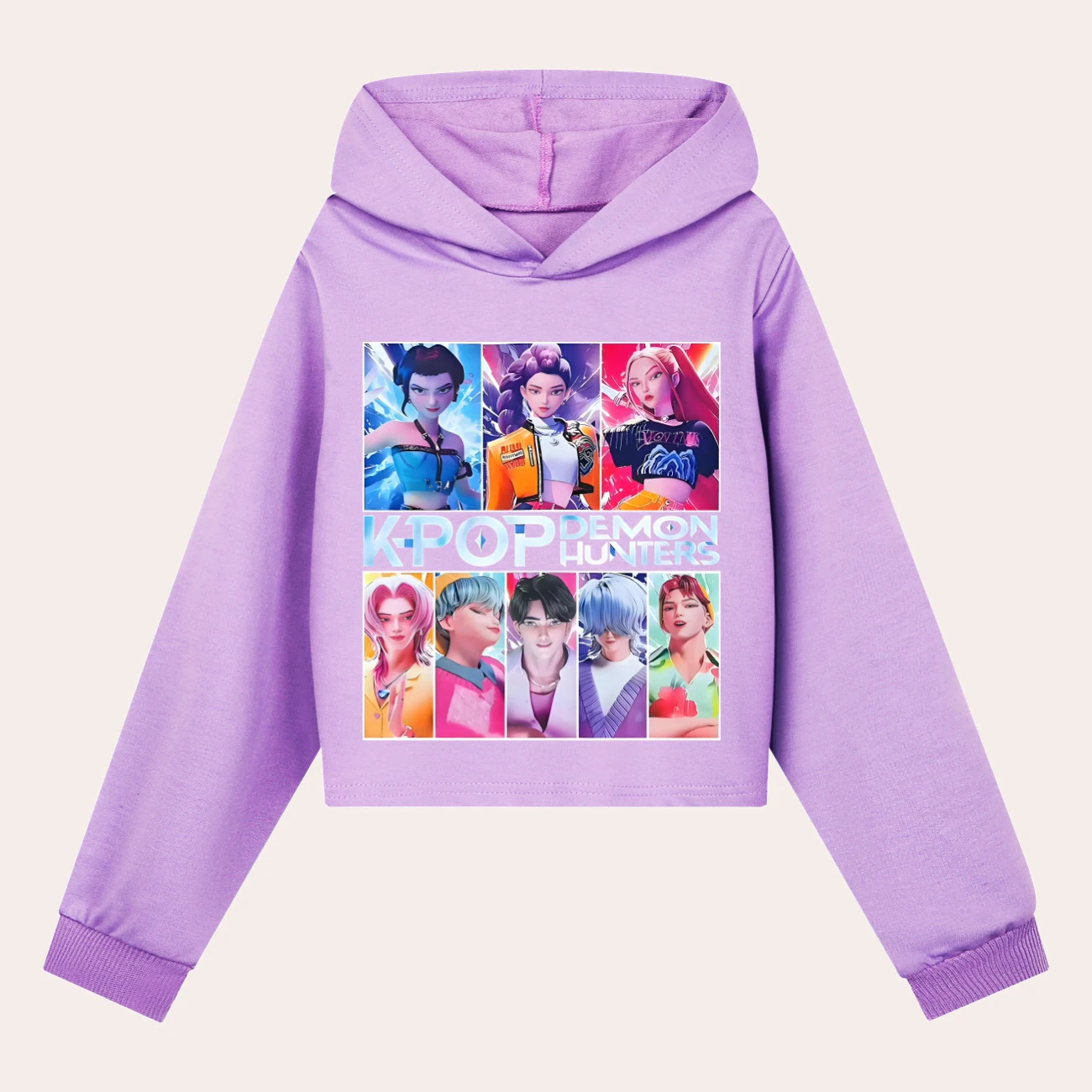 Girls’ Cropped Hoodie Set — 4855 Edition product view