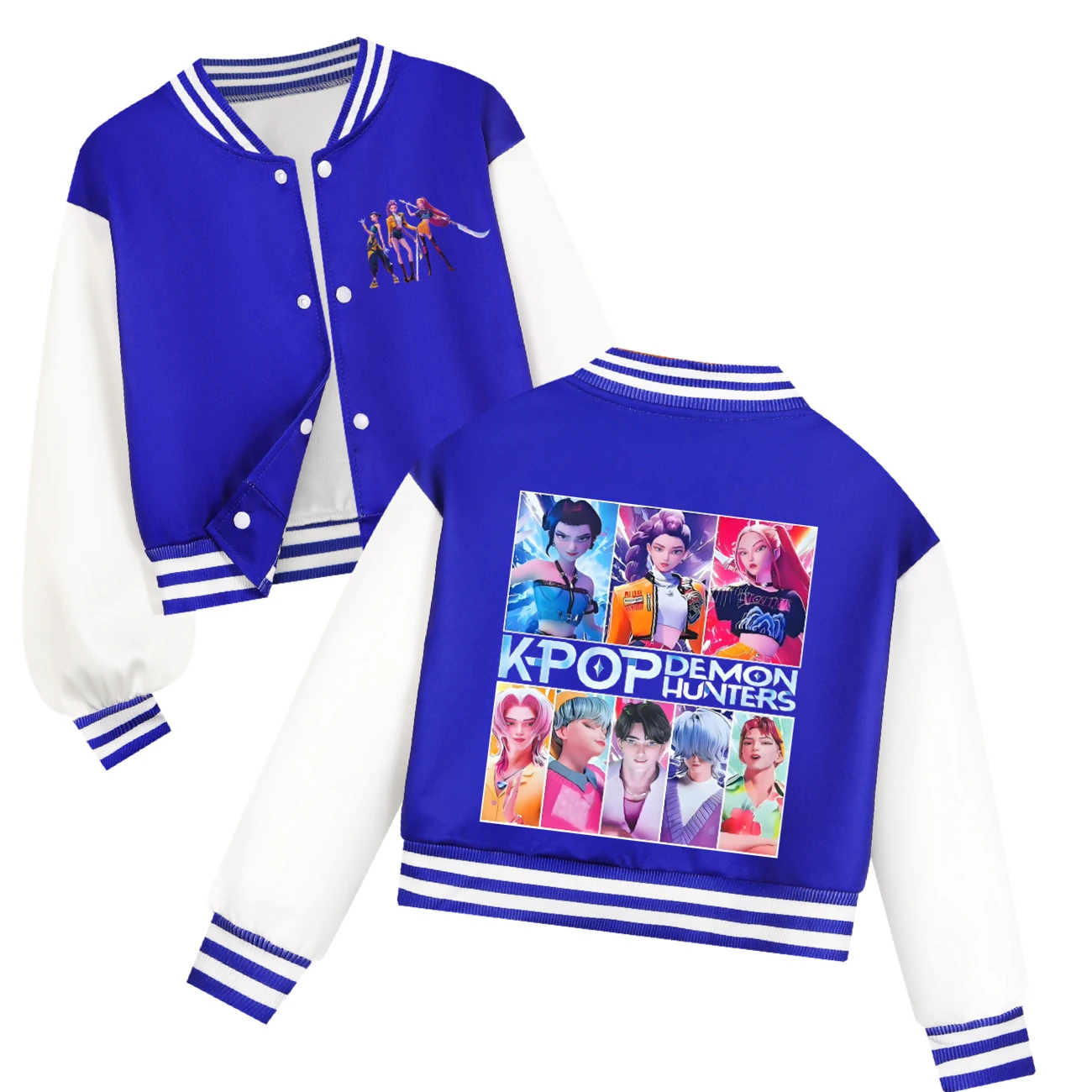 Kids’ Varsity Jacket & Jogger Set — 4855 Edition, Style 01 · Blue