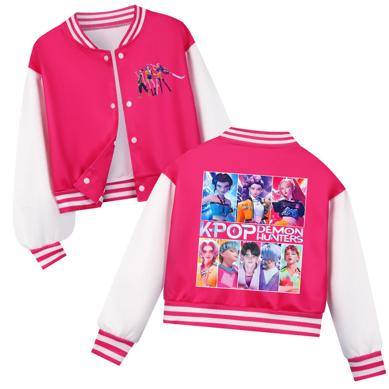 Kids’ Varsity Jacket & Jogger Set — 4855 Edition, Style 05 · Rose