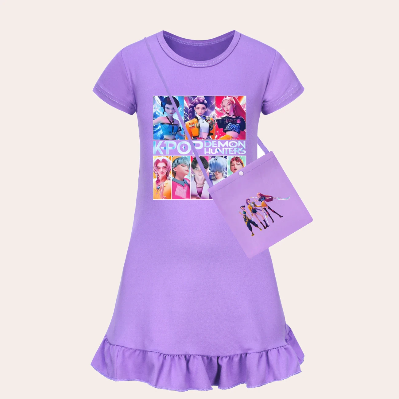 Girls’ Ruffle-Hem Lounge Dress — 4855 Edition, clean product view
