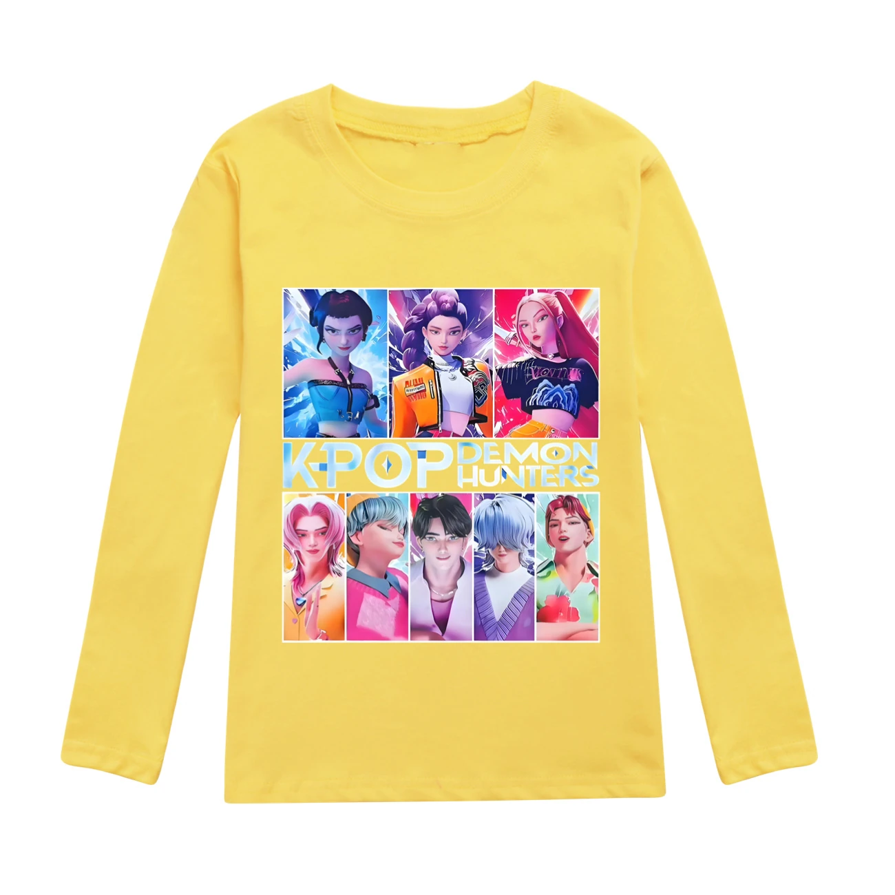 Kids’ Long-Sleeve Tee & Jogger Set — 4855 Edition, Style 01 · Yellow
