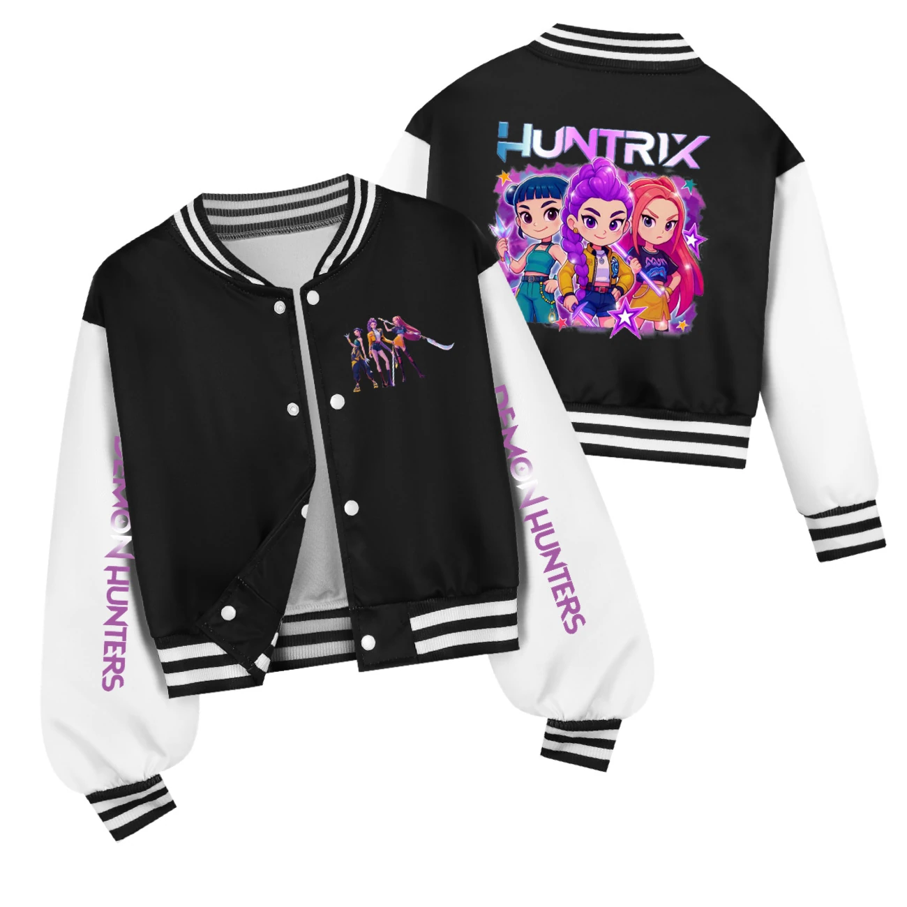 Kids’ Varsity Jacket & Jogger Set — 5051 Edition, Style 02 · Black