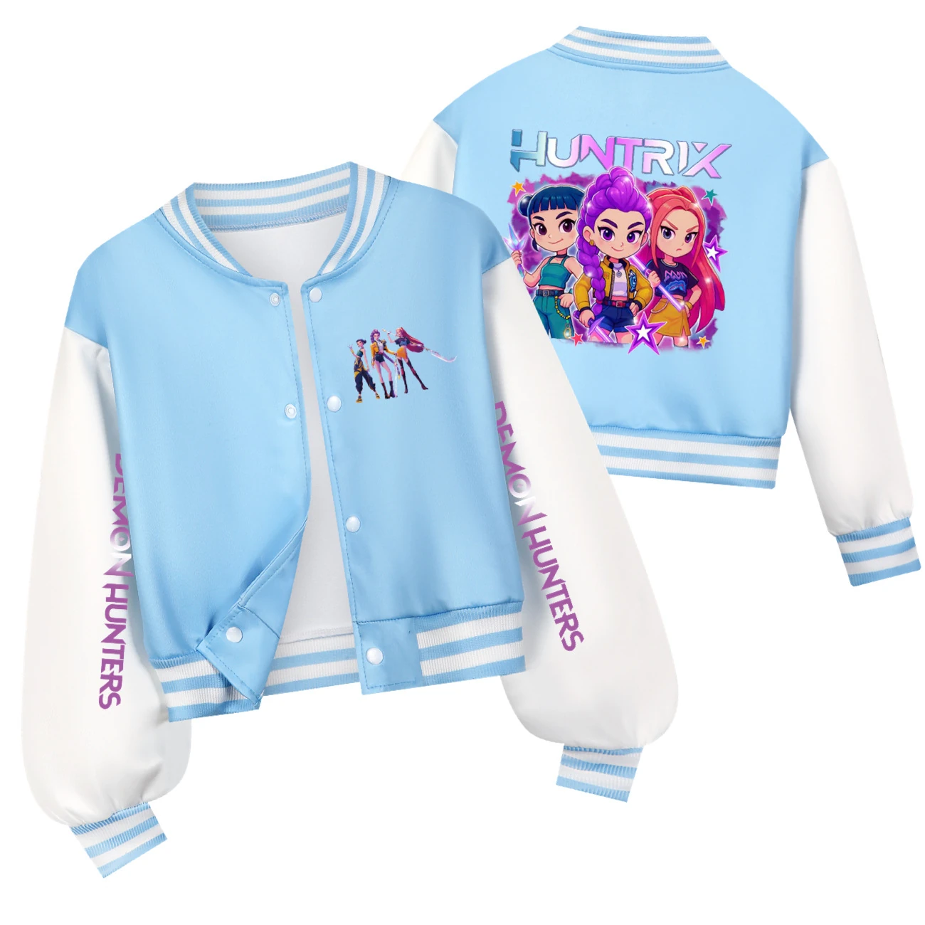 Kids’ Varsity Jacket & Jogger Set — 5051 Edition, Style 03 · Sky Blue