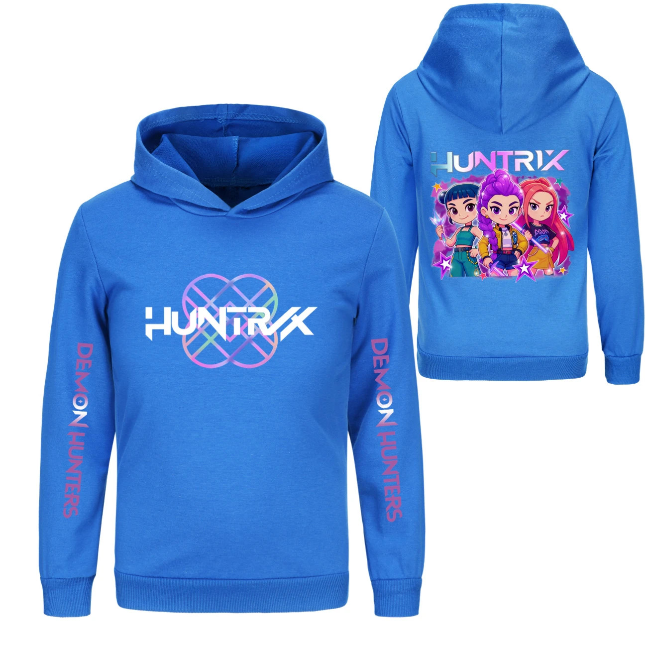 Kids’ Hoodie & Jogger Set — 5051 Collection F, Style 02 · Deep Blue